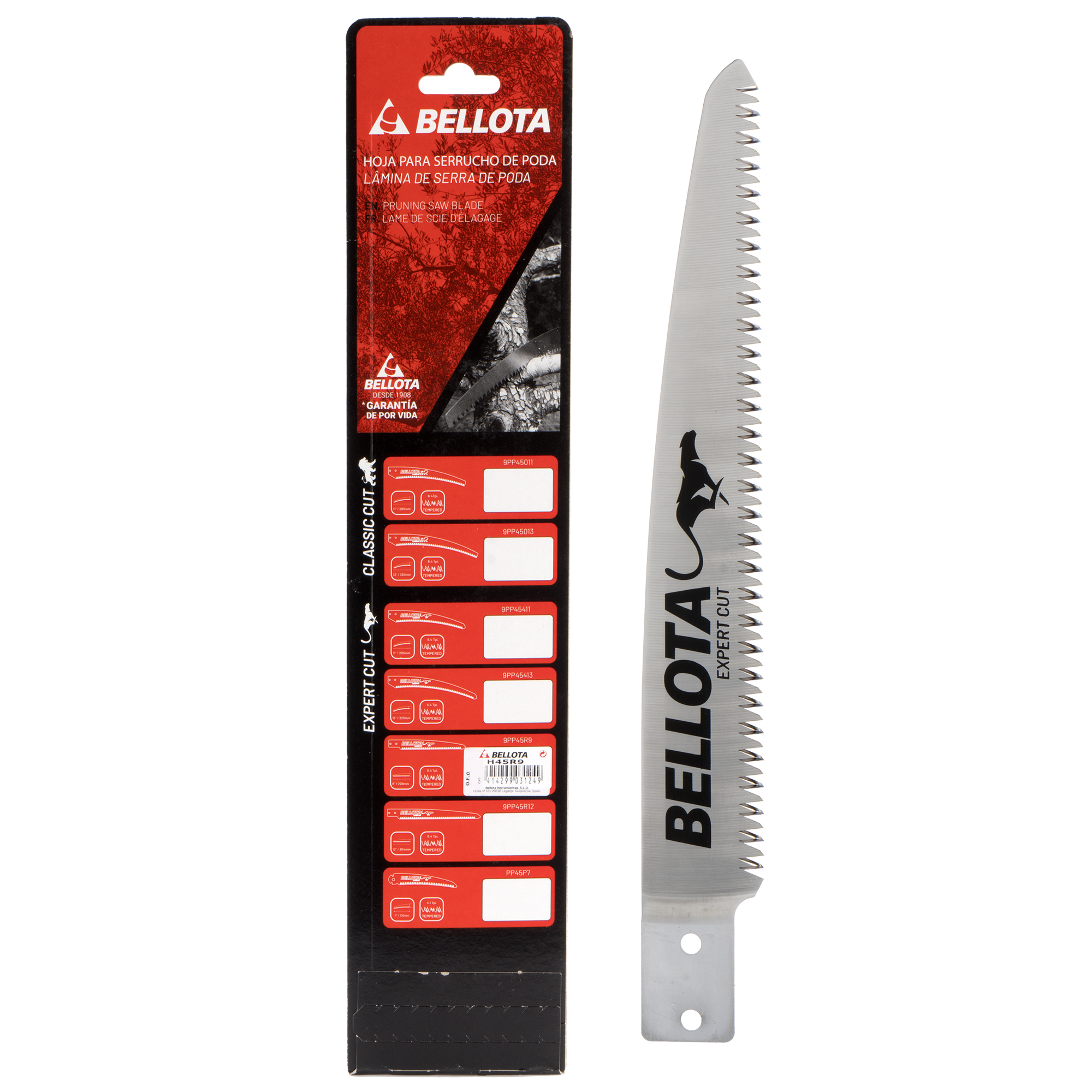 Hoja de repuesto recta 9" Guepardo/ H45R9