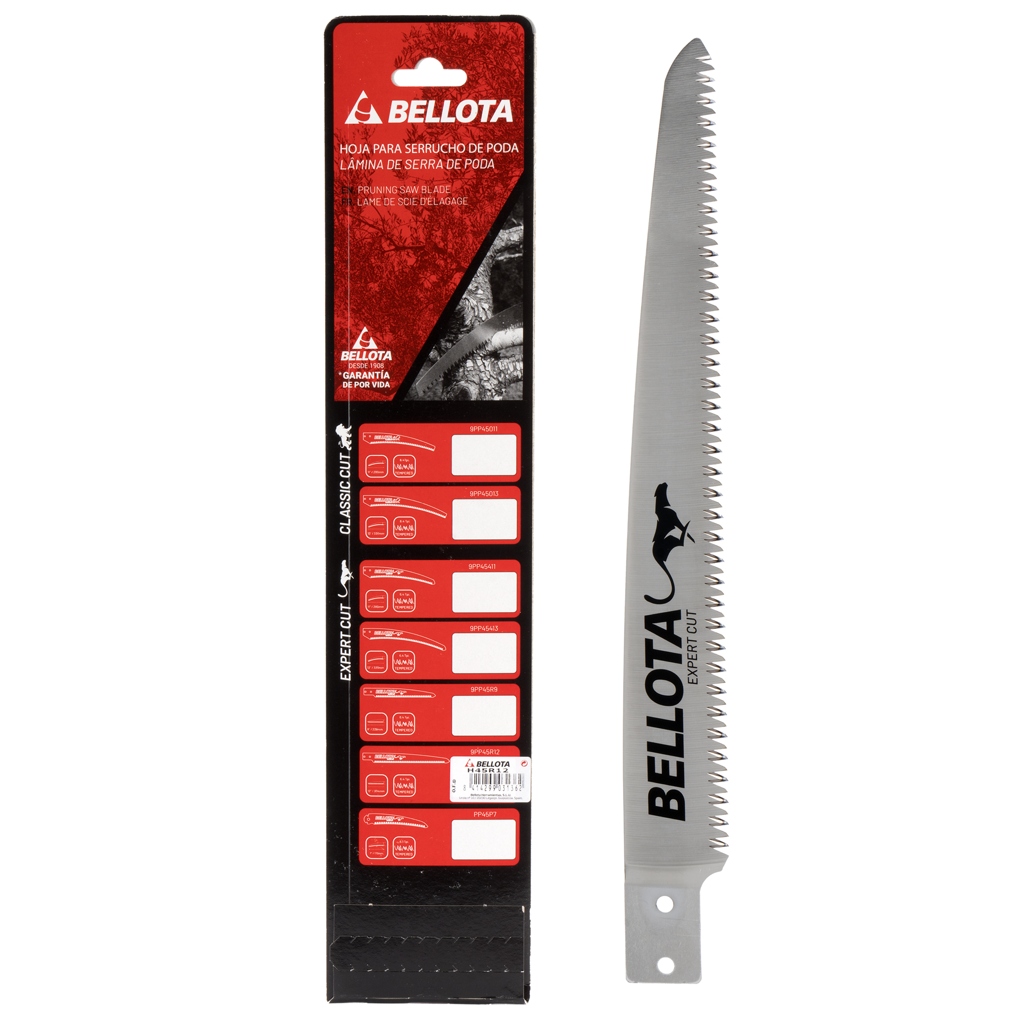 Hoja de repuesto recta 12" Guepardo/ H45R12