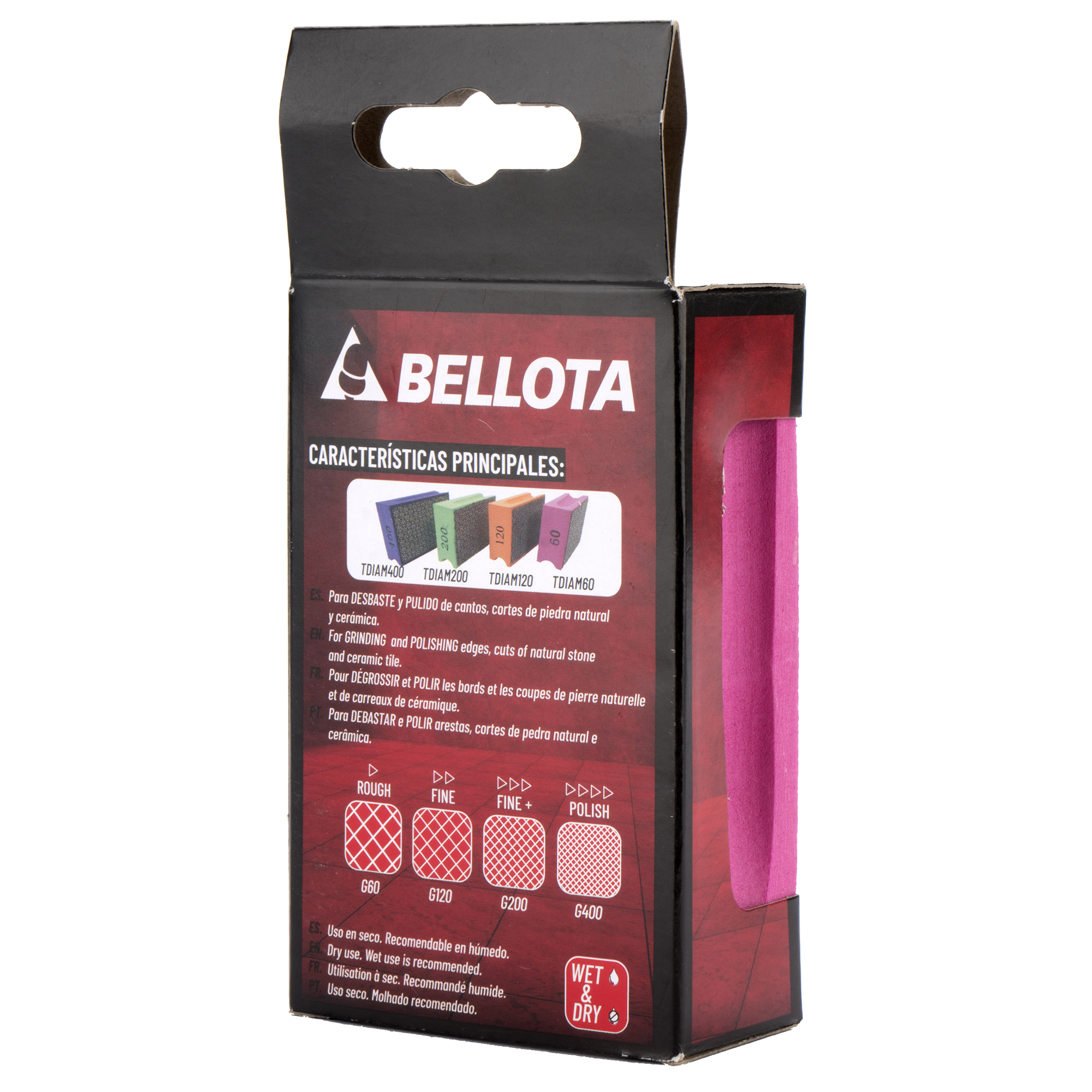 Taco diamantado para desbaste - grano 60 / TDIAM60