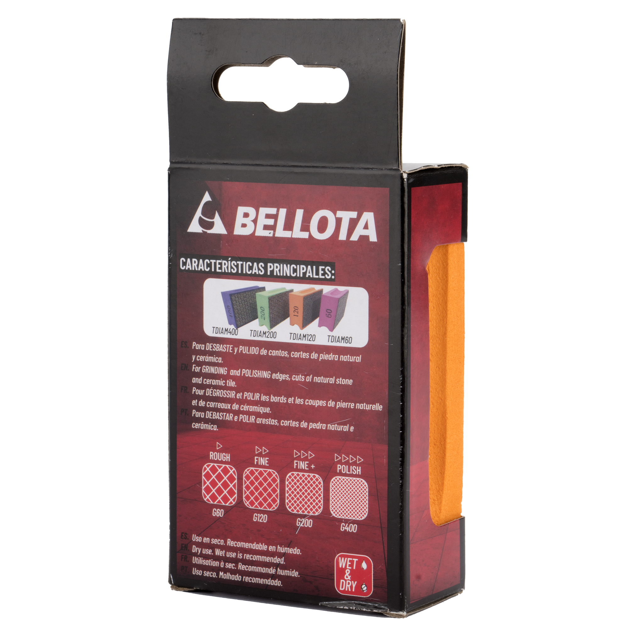 Taco diamantado para desbaste - grano 120 / TDIAM120