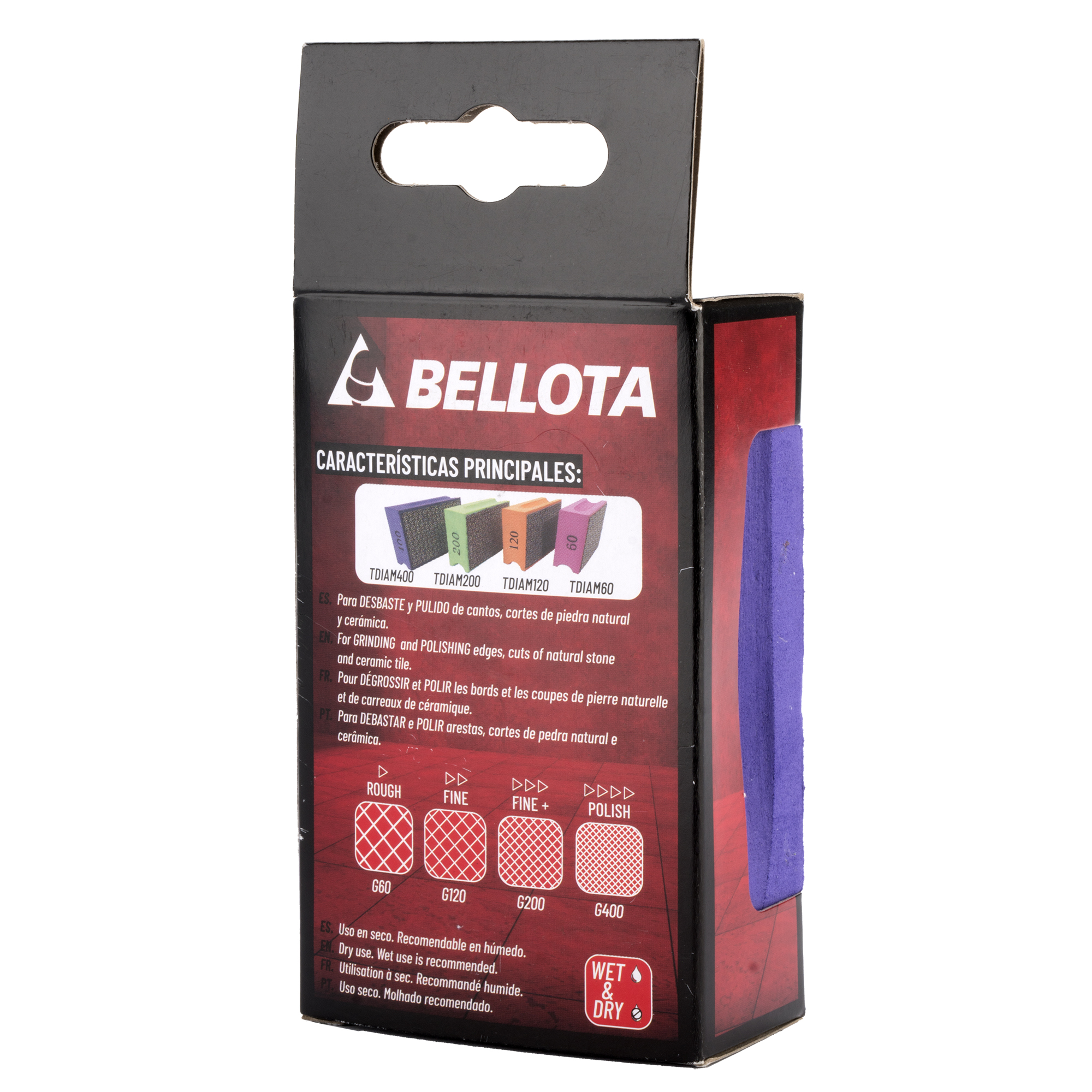 Taco diamantado para pulido - grano 400 / TDIAM400