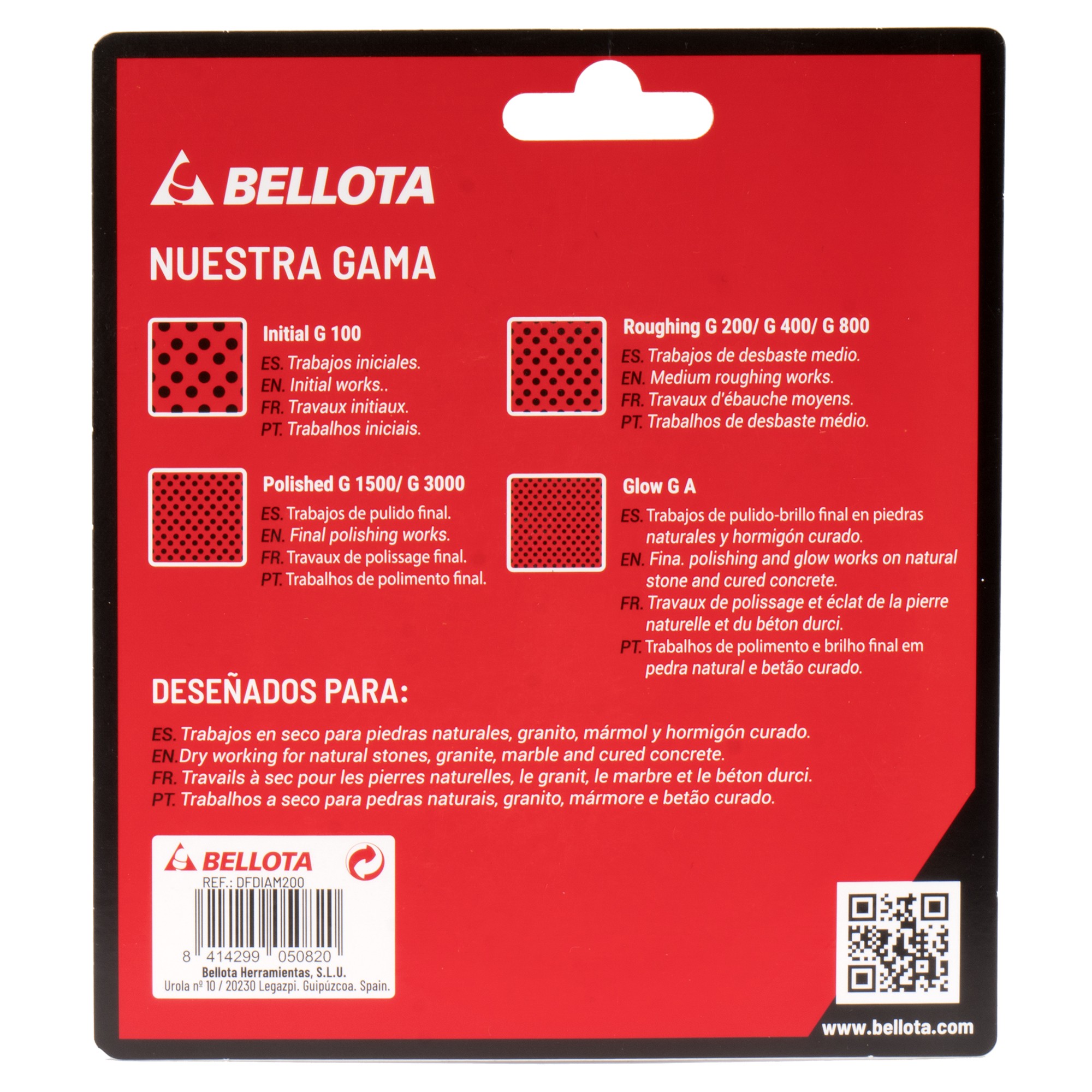 Disco flexible diamantado para pulido - grano 200 / DFDIAM200