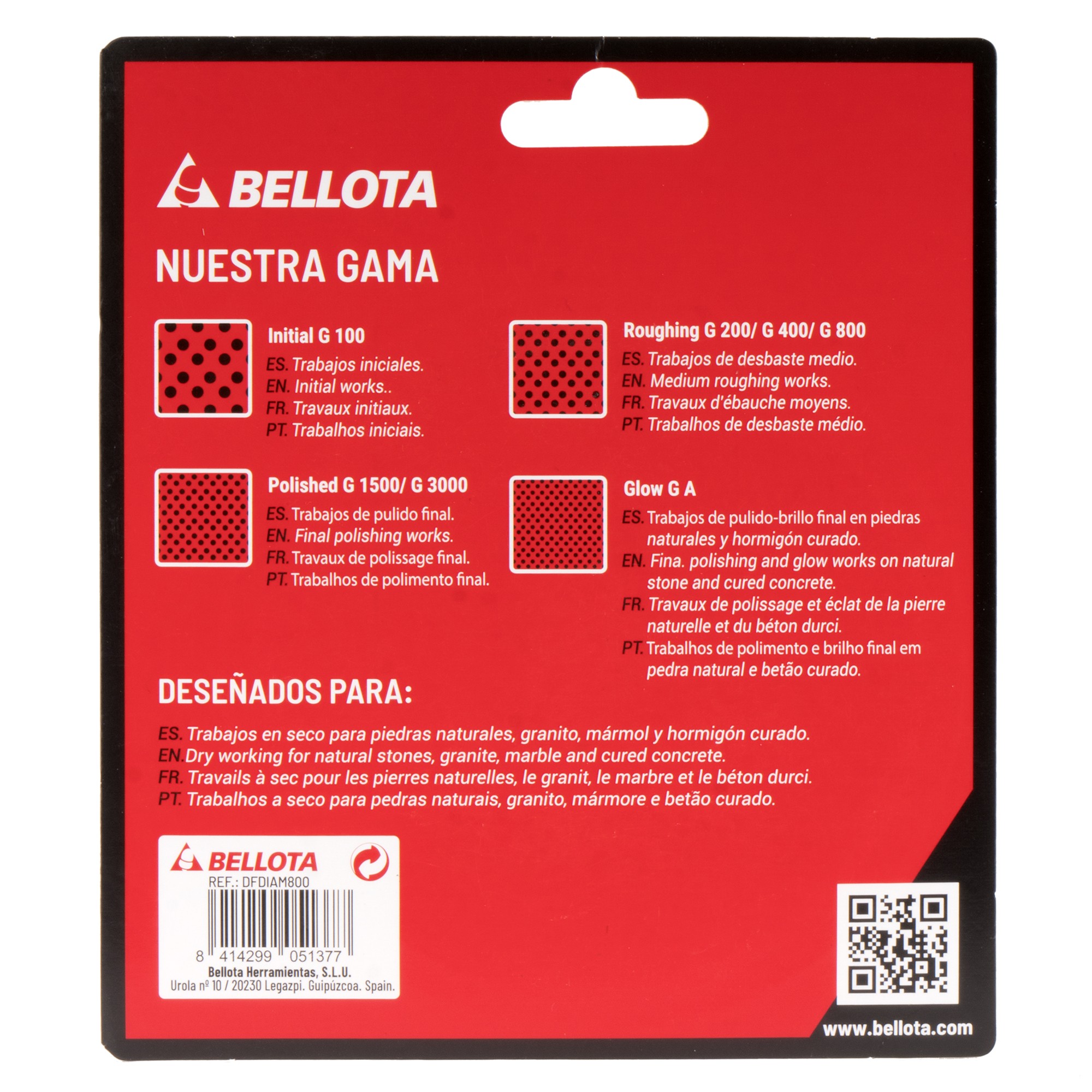 Disco flexible diamantado para pulido - grano 800 / DFDIAM800