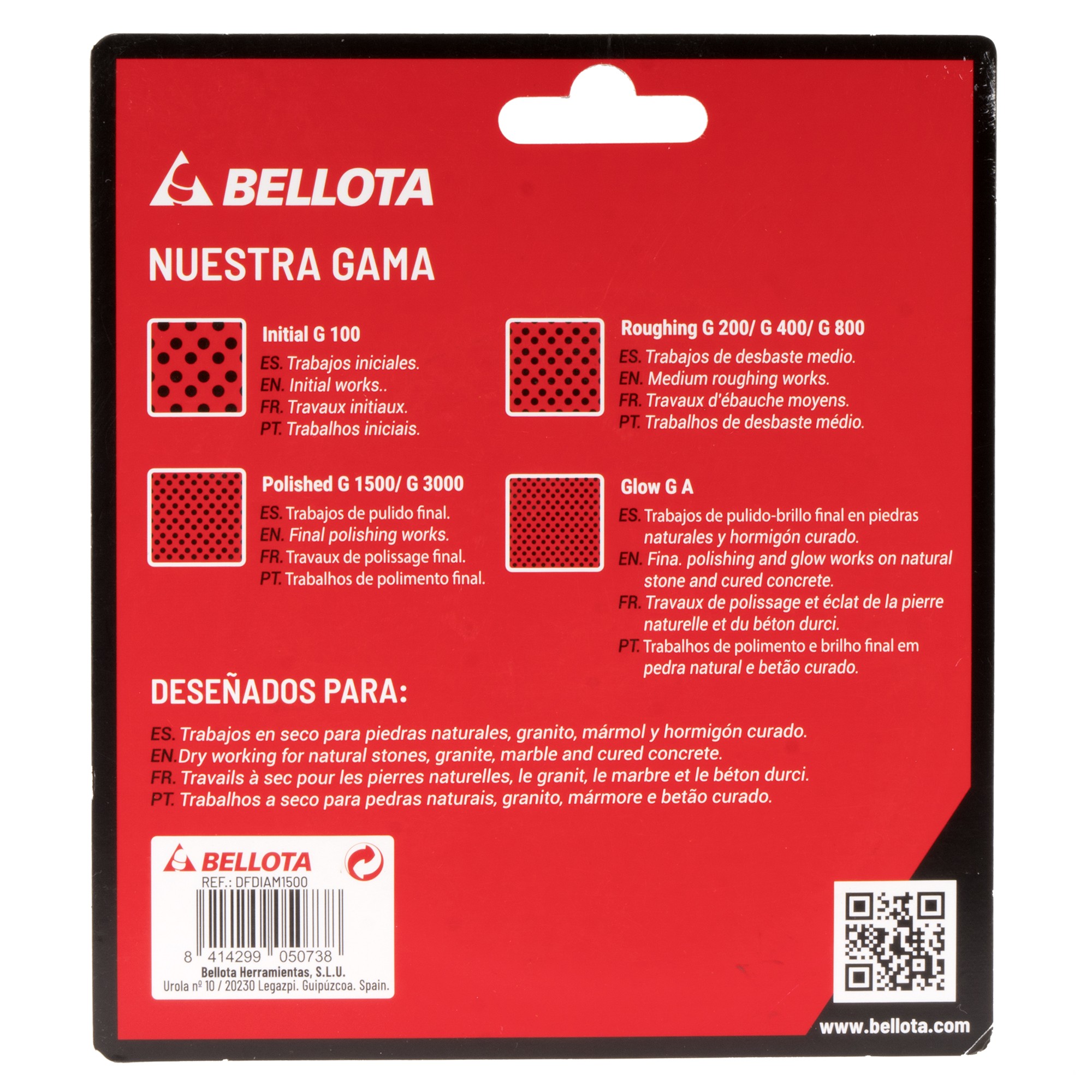 Disco flexible diamantado para pulido - grano 1500 / DFDIAM1500