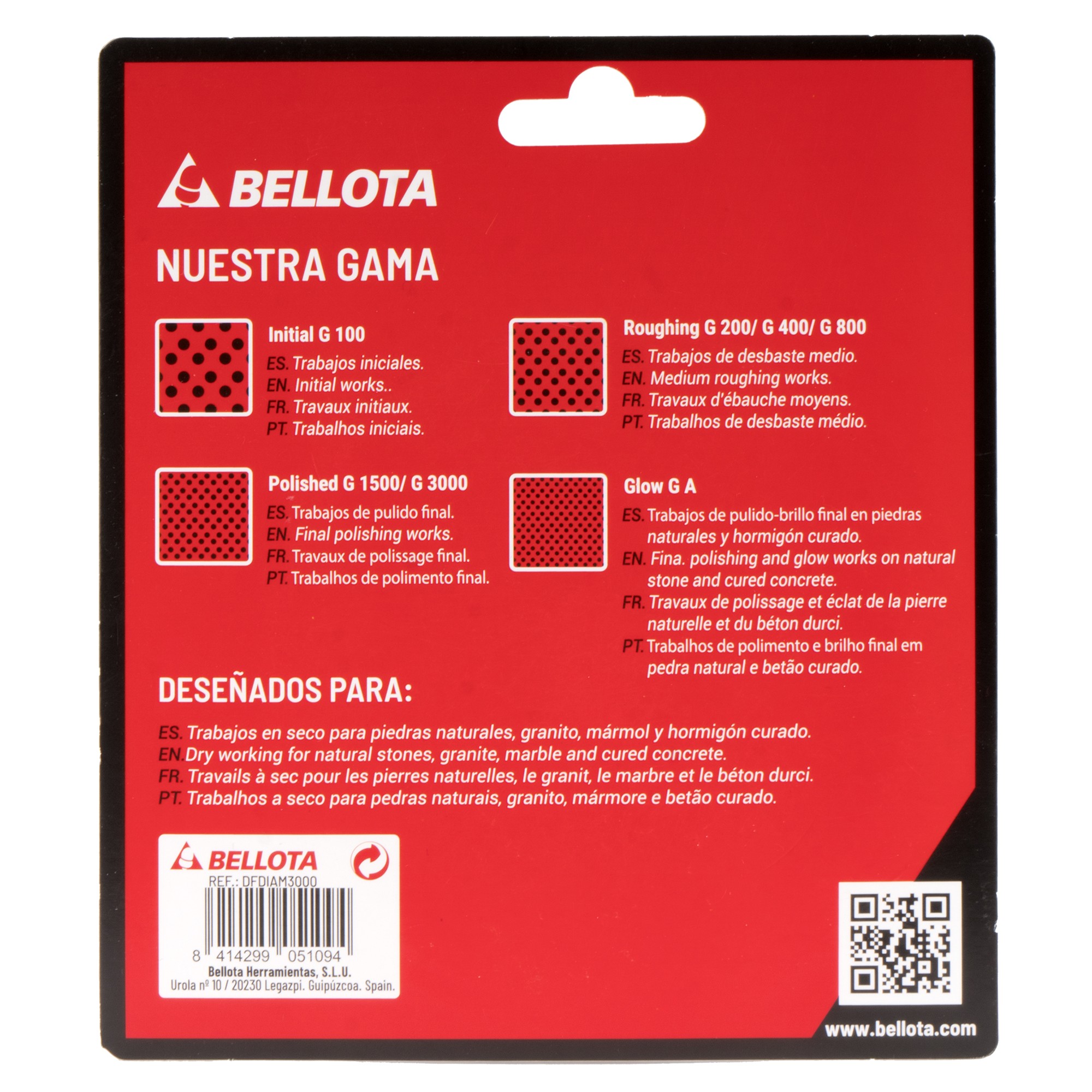 Disco flexible diamantado para pulido - grano 3000 / DFDIAM3000