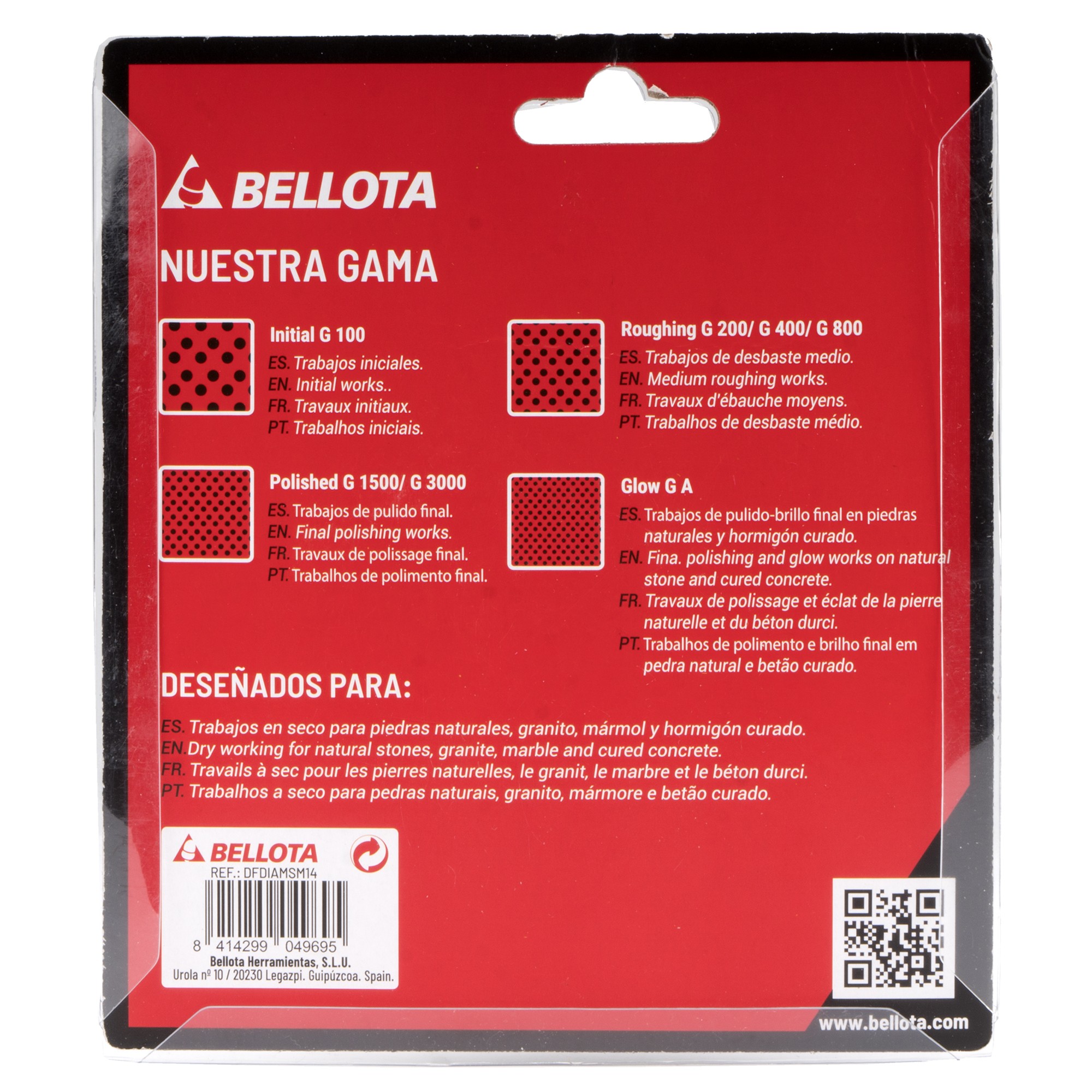 Soporte para discos flexibles diamantados - M14 / DFDIAMSM14