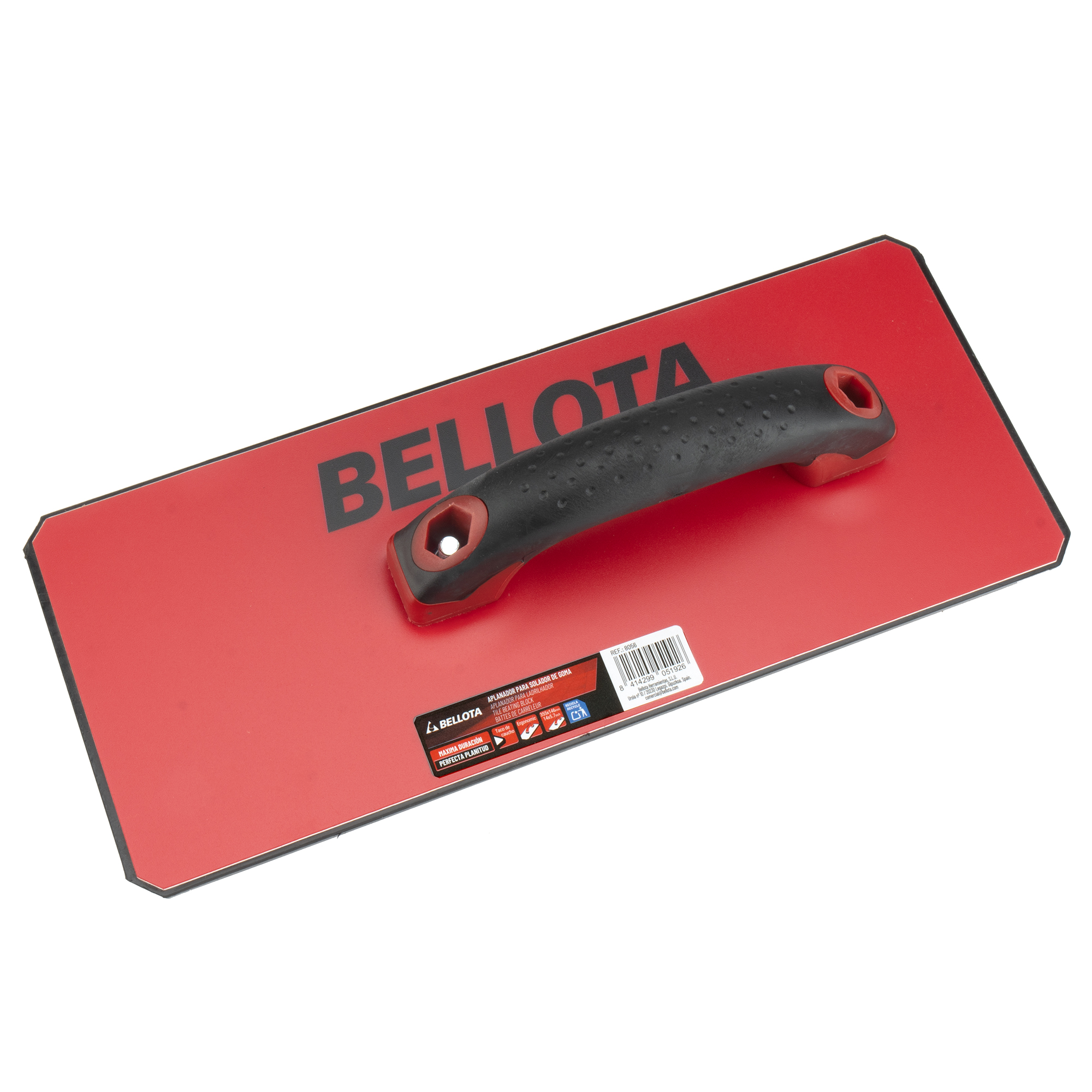 Aplanador de goma para el solado y colocación de gran formato 355x146 mm / 8056