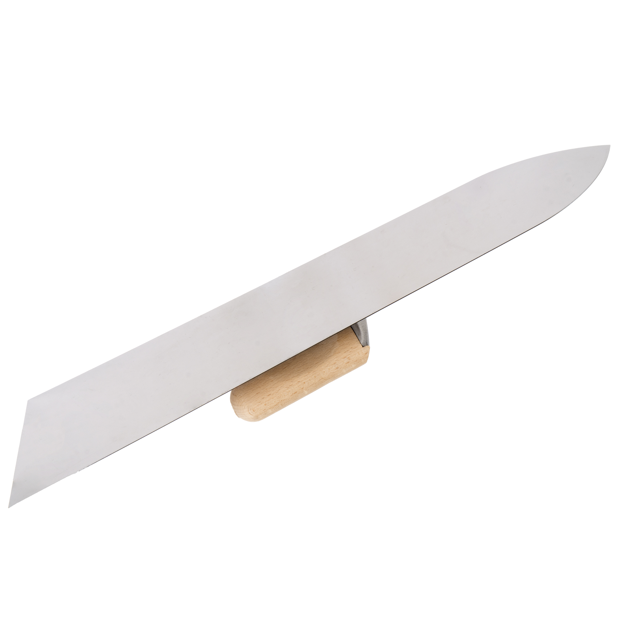 Llana nivelación de acero inoxidable con mango de madera 500 mm / 5866500