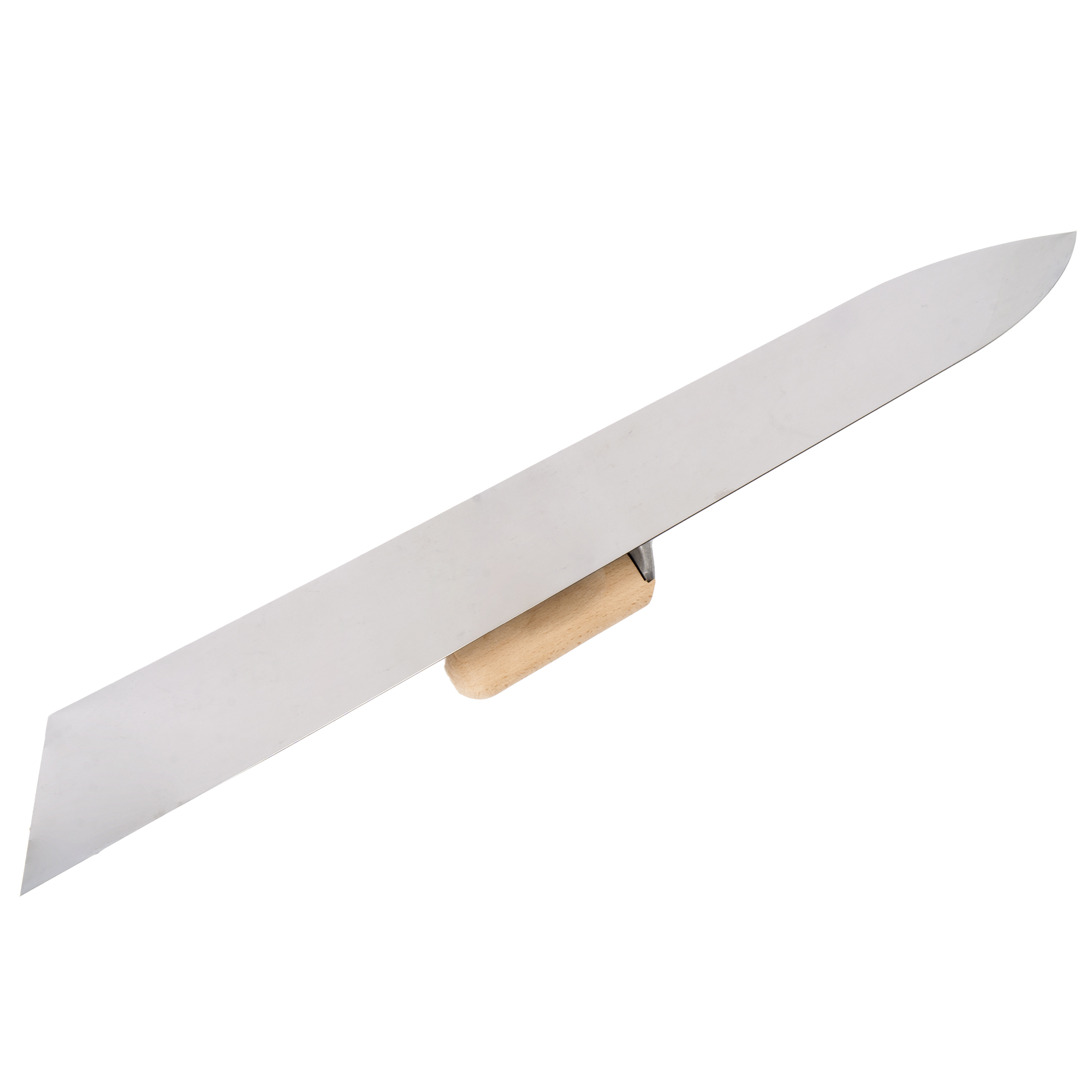 Llana nivelación de acero inoxidable con mango de madera 600 mm / 5866600