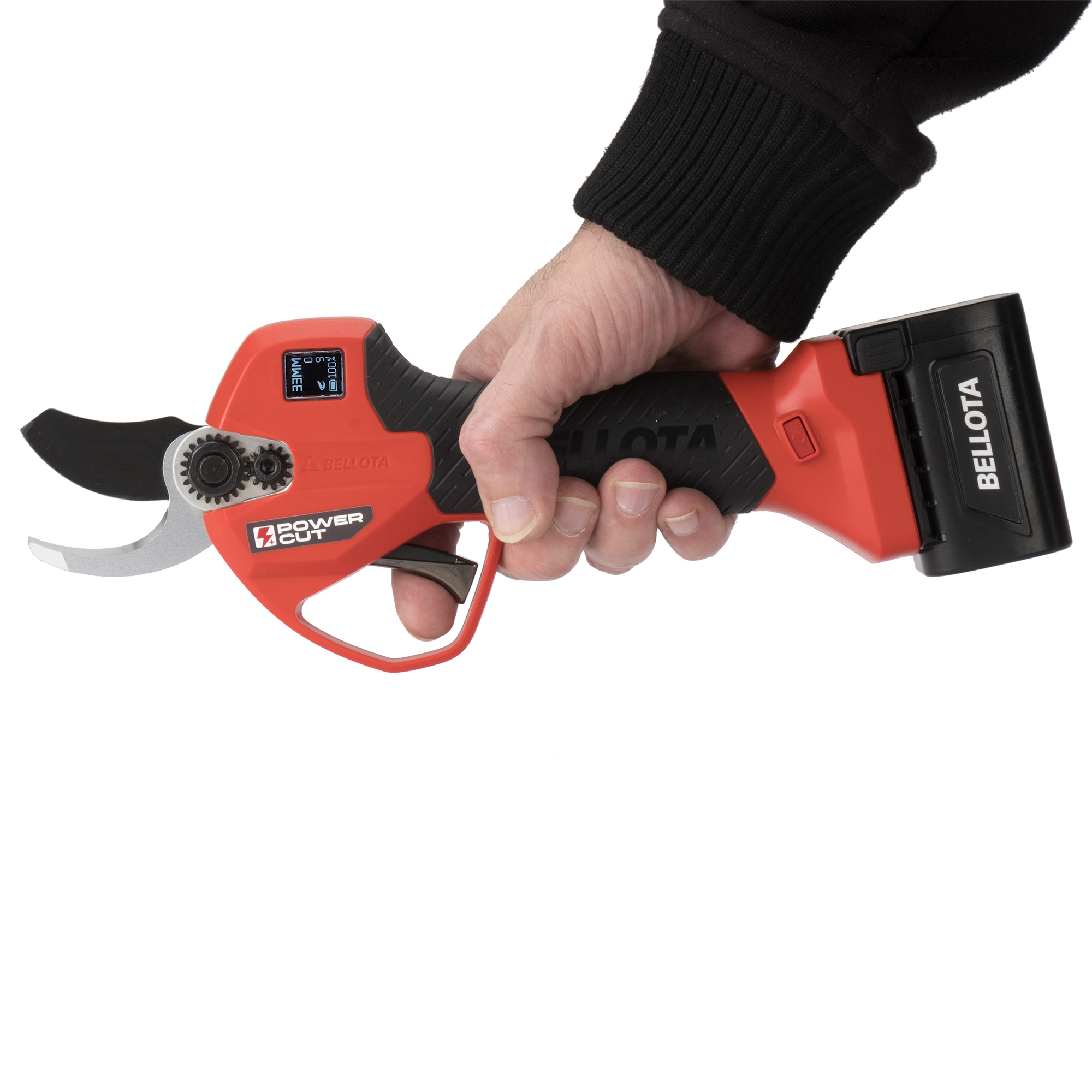 Tijera de poda eléctrica POWER CUT con batería de Litio Ion y un corte máximo de 33mm de diámetro, 3 baterías / EPR233P3B