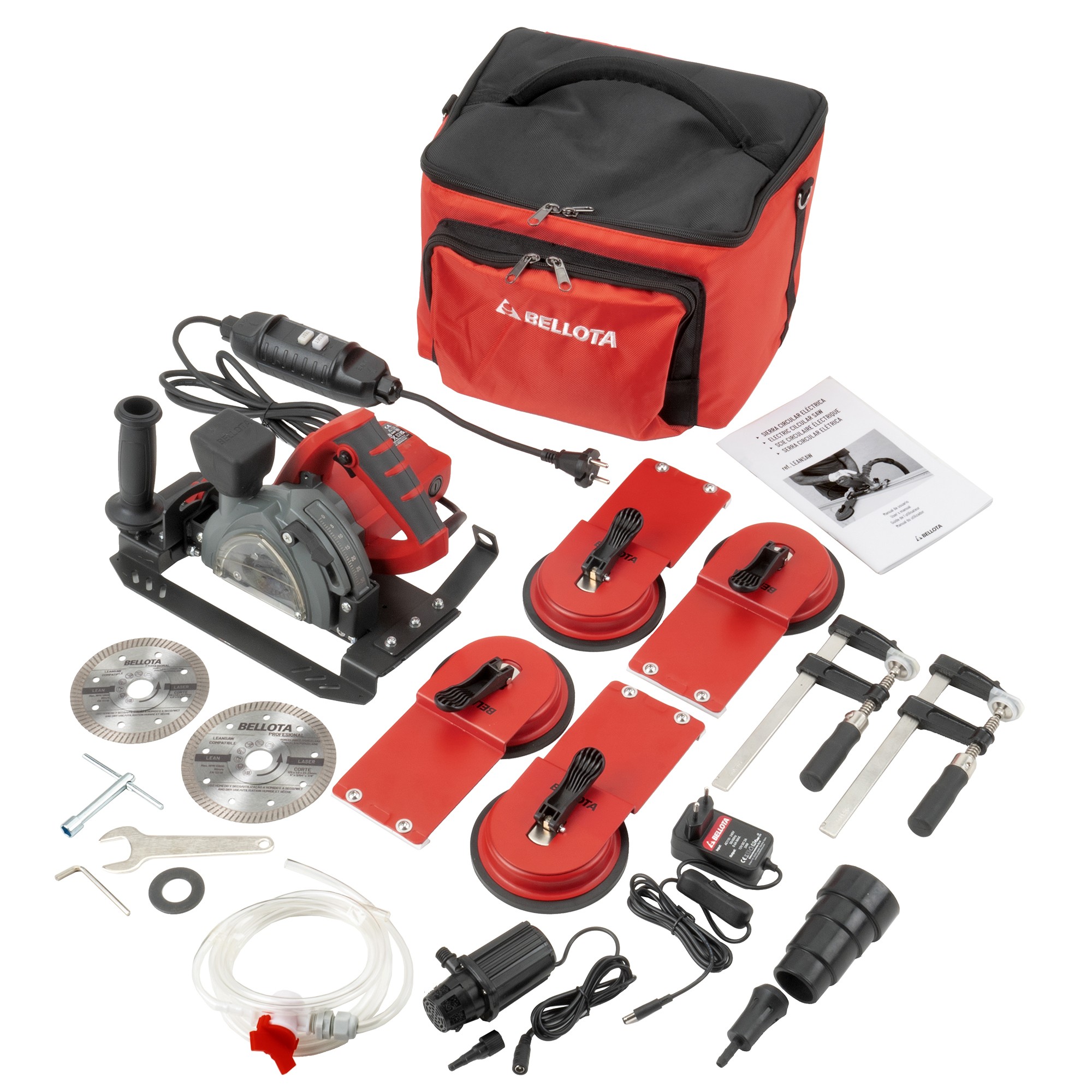 Cortadora eléctrica circular para cerámica 1.400W  220 v enchufe tipo C-F / LEANSAW