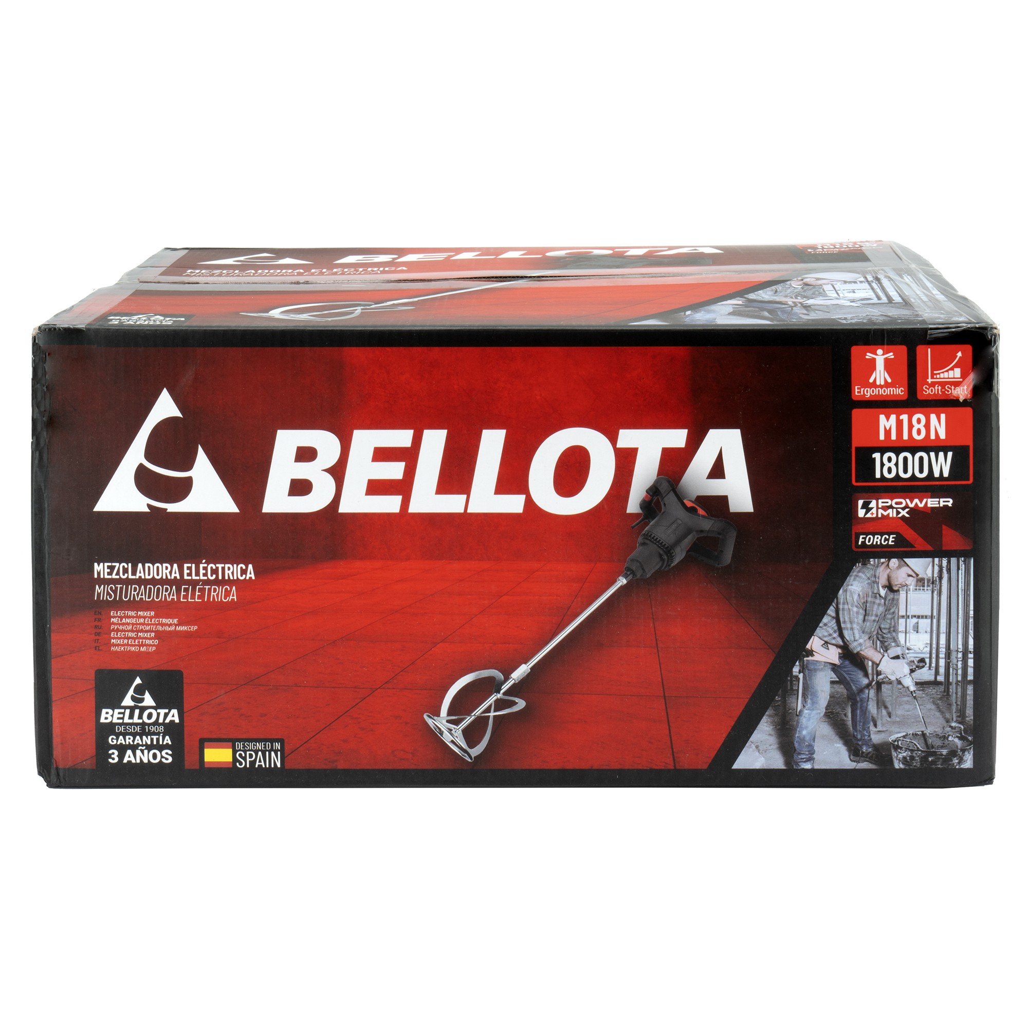 Máquina mezcladora 1800 W 220 v enchufe tipo C-F / M18N