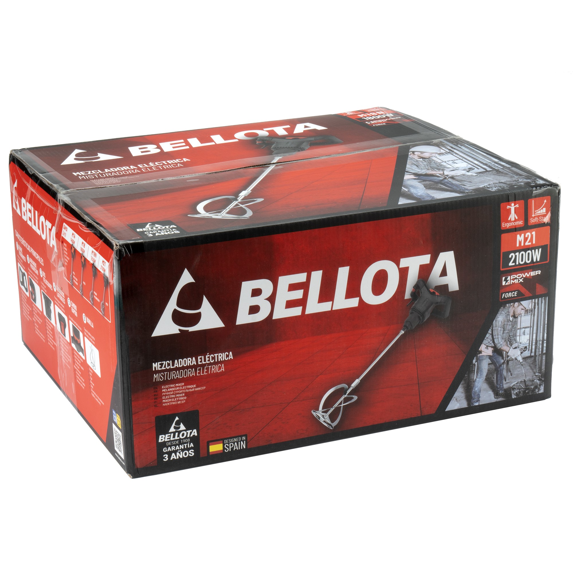 Máquina mezcladora 2100 W 220 v enchufe tipo C-F / M21