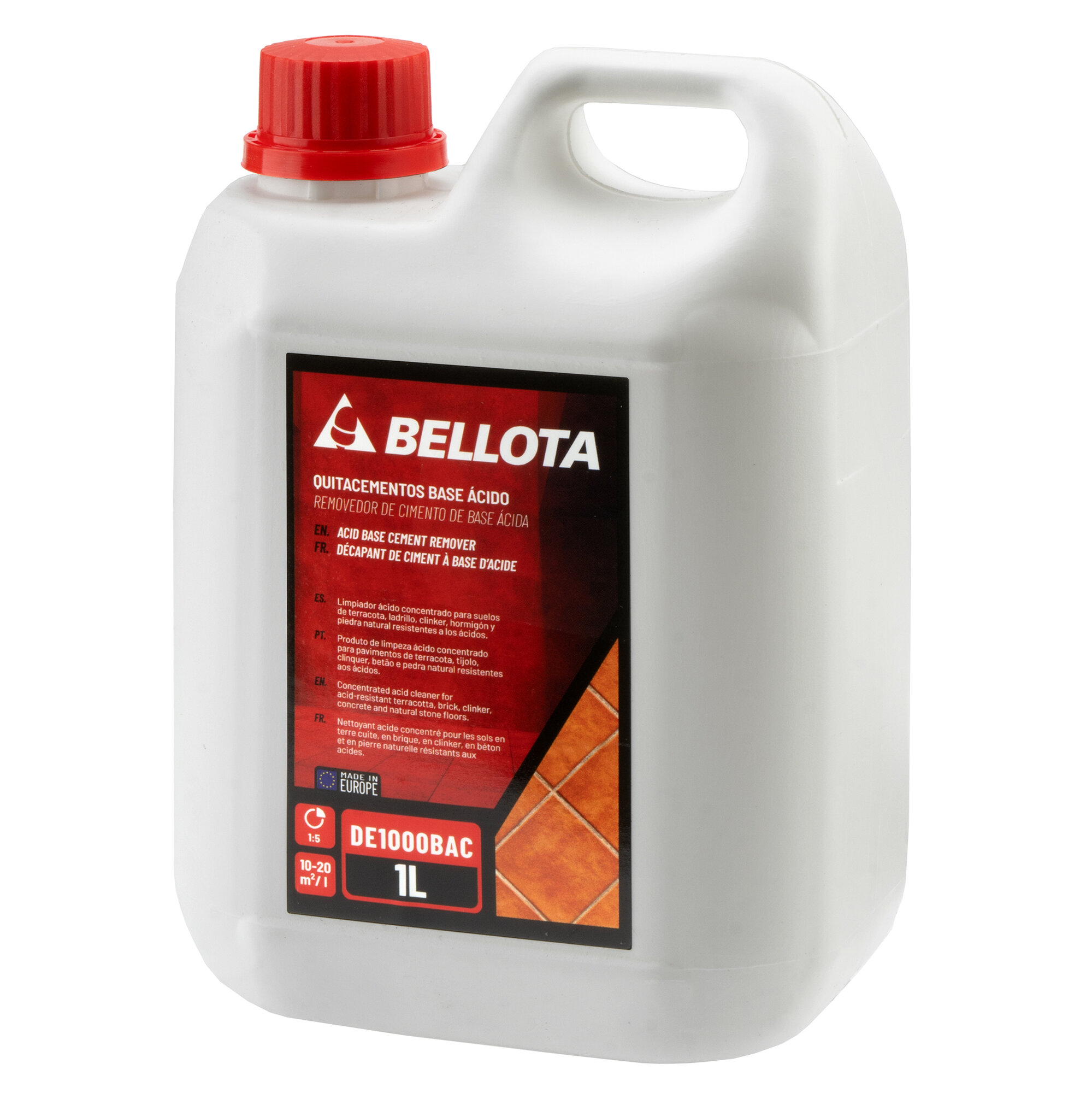 Quitacementos base ácido 1L / DE1000BAC
