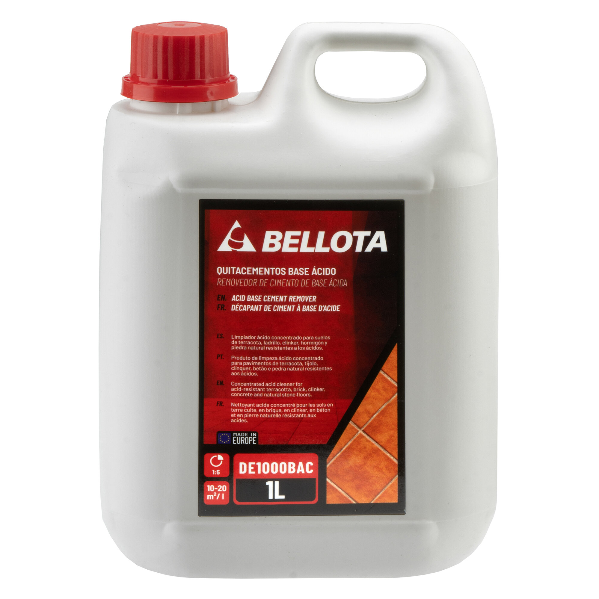 Quitacementos base ácido 1L / DE1000BAC