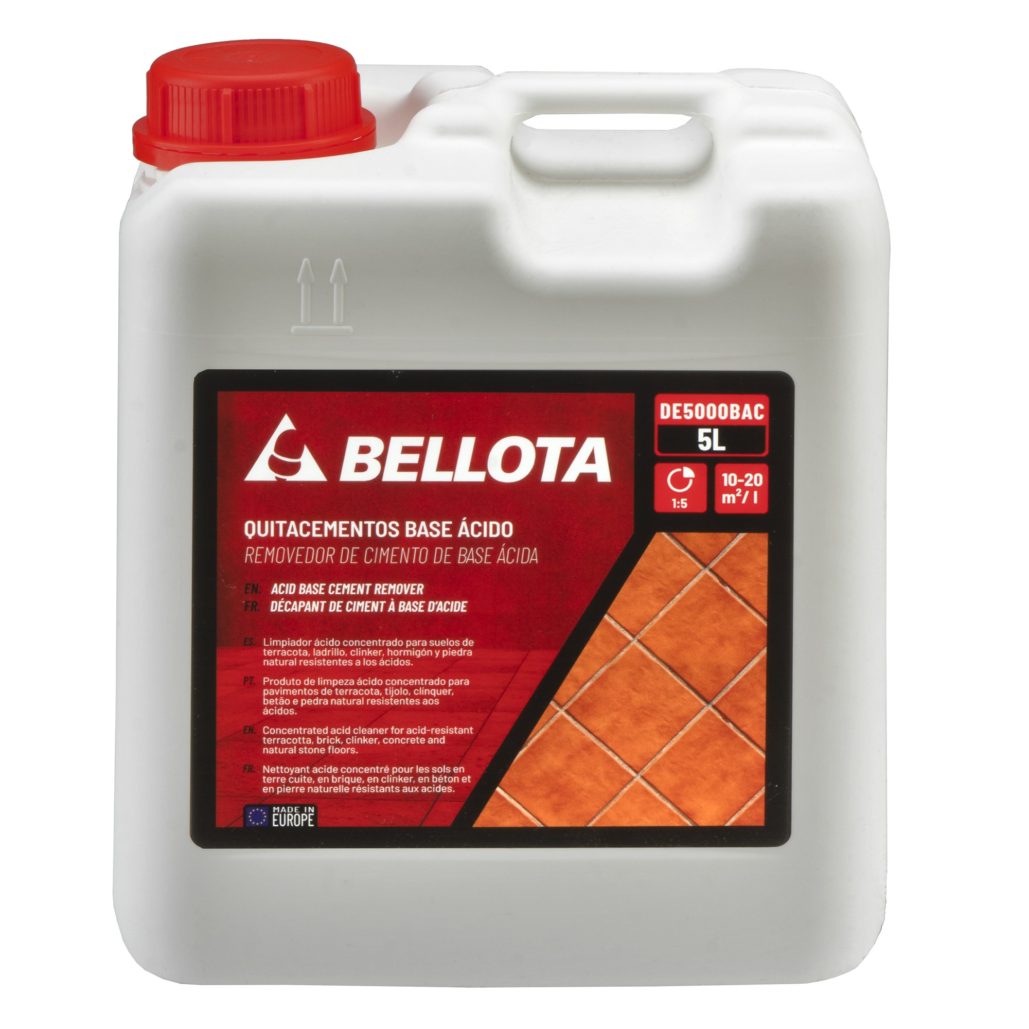 Quitacementos base ácido 5L / DE5000BAC