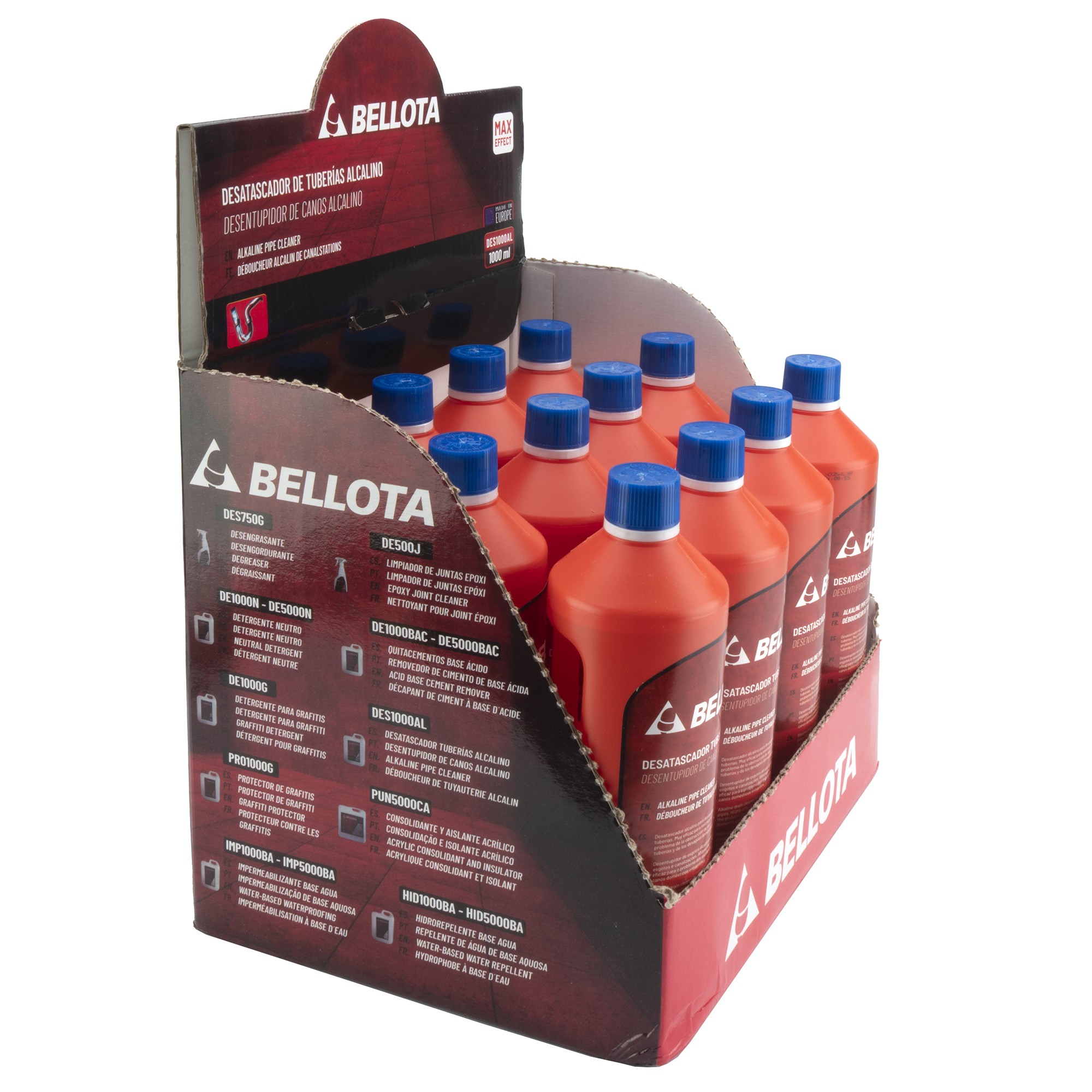 Desatascador tuberías alcalino 1L / DES1000AL