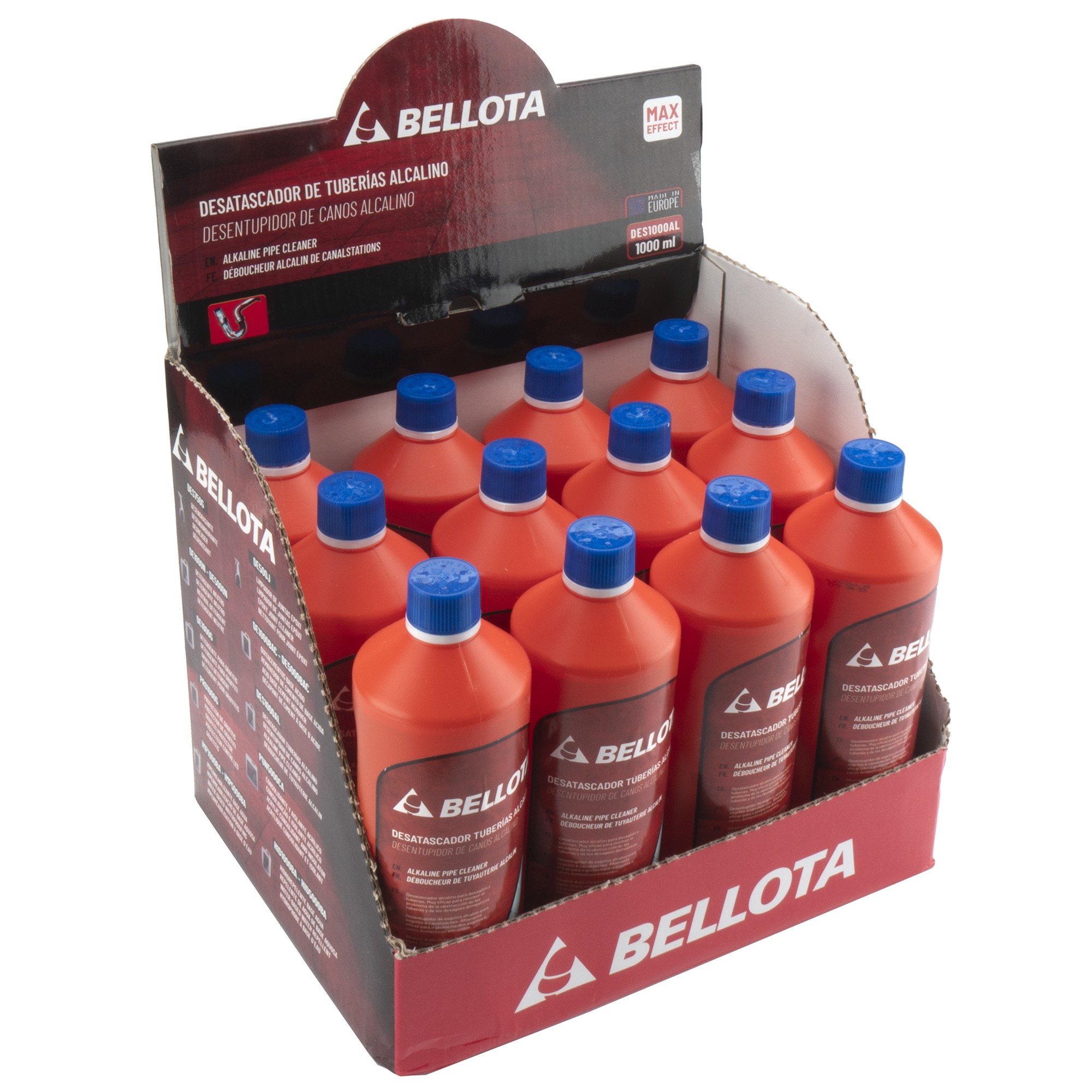 Desatascador tuberías alcalino 1L / DES1000AL