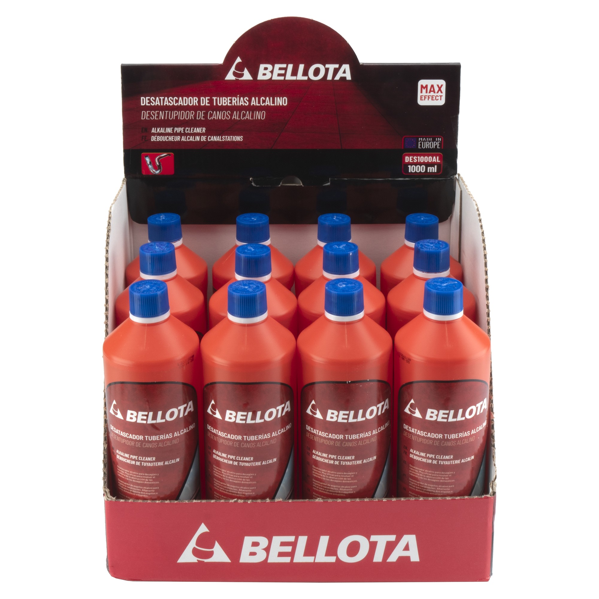 Desatascador tuberías alcalino 1L / DES1000AL