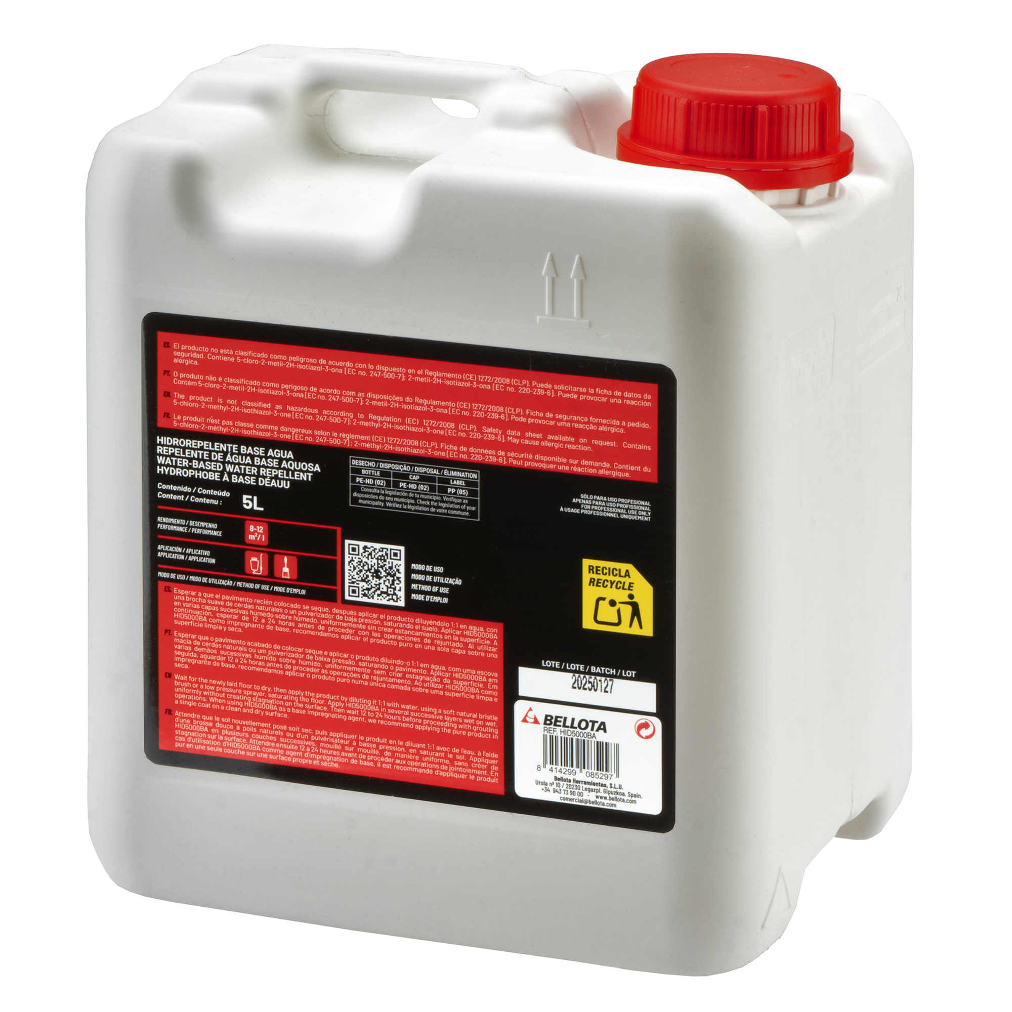 Hidrorepelente base agua 5L / HID5000BA