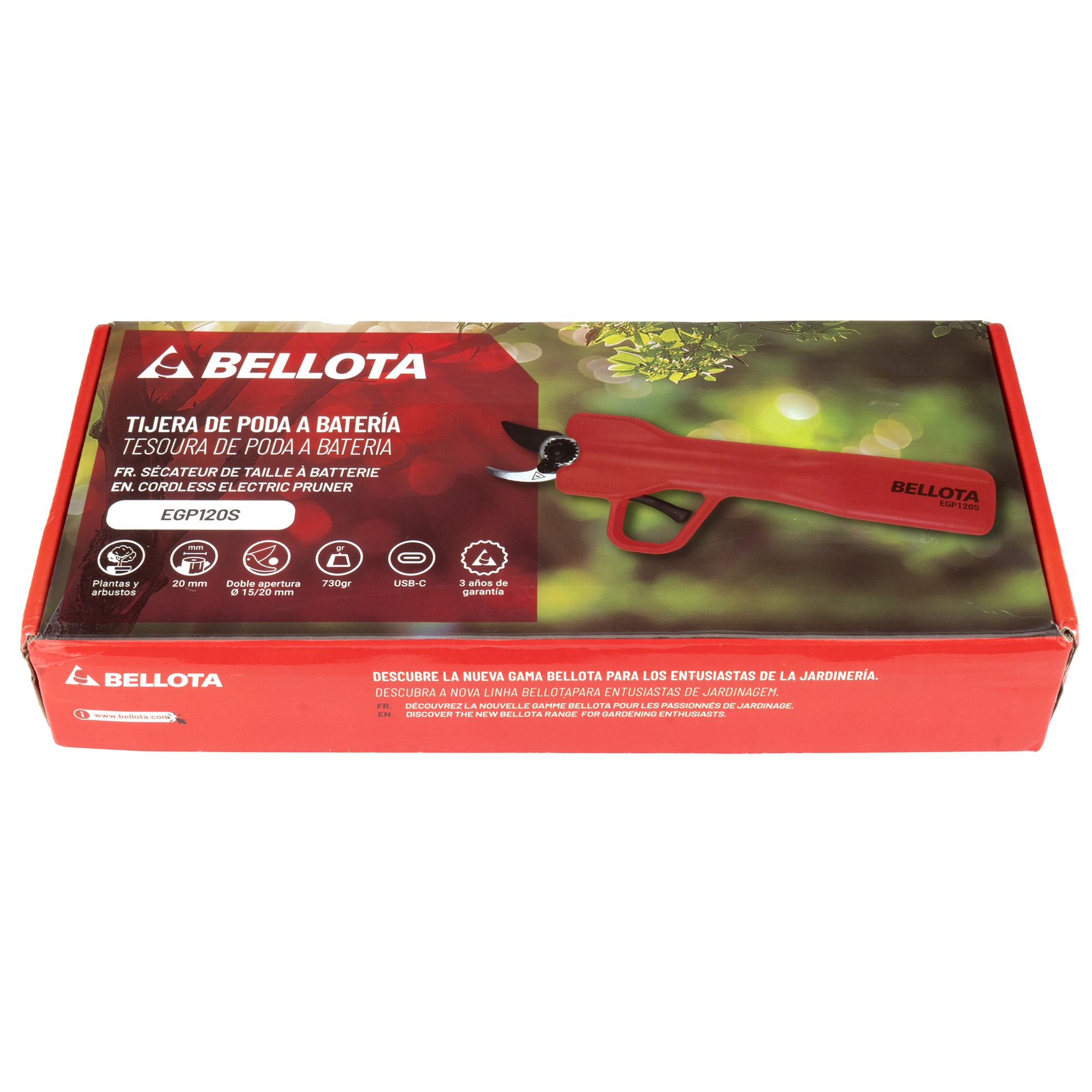 Tijera eléctrica de jardín gama EG Home Smart para el usuario aficionado-20mm / EGP120S