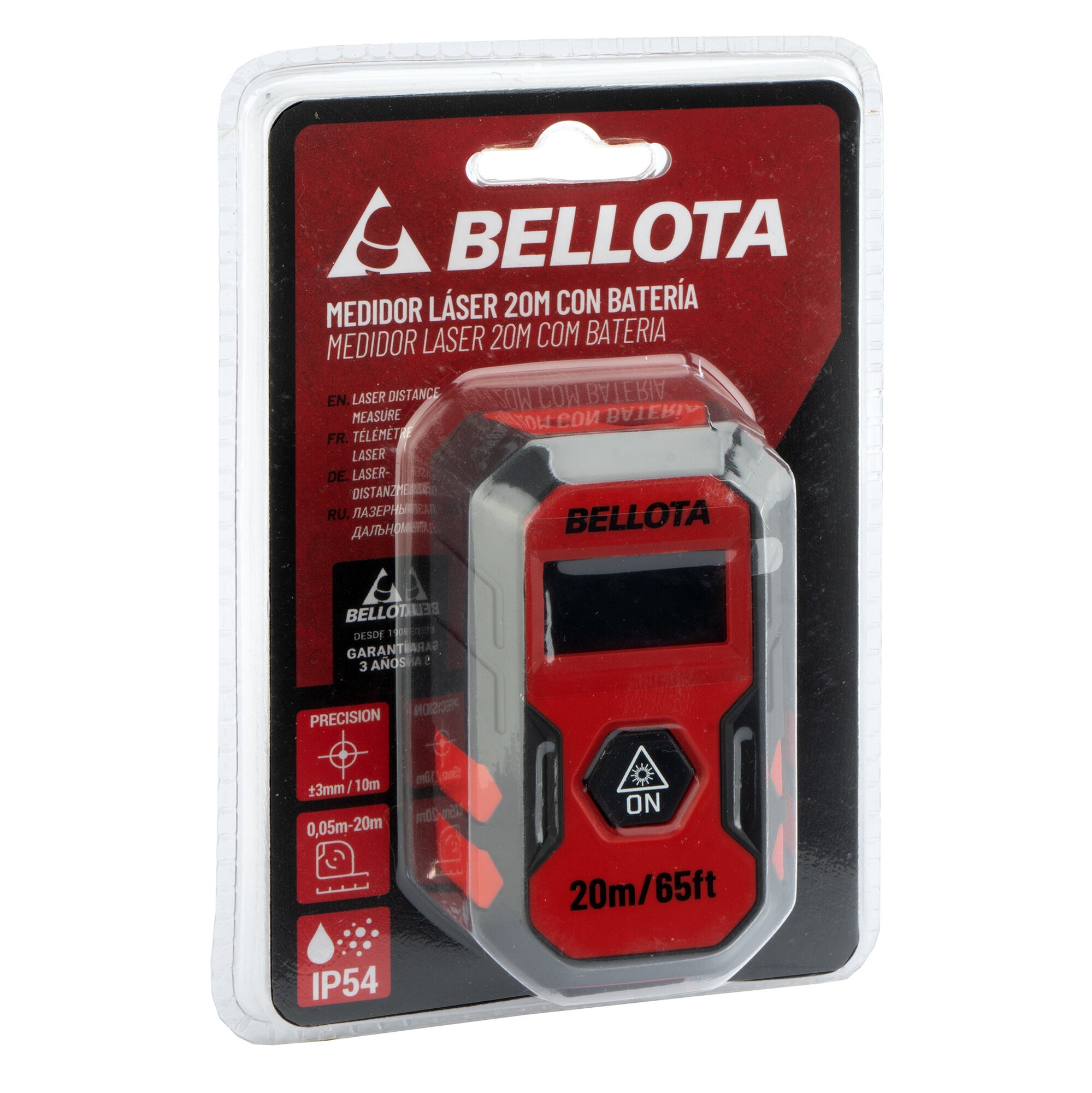 Medidor láser 20 m digital para trabajos de medición y cálculo de presupuestos / MED20R