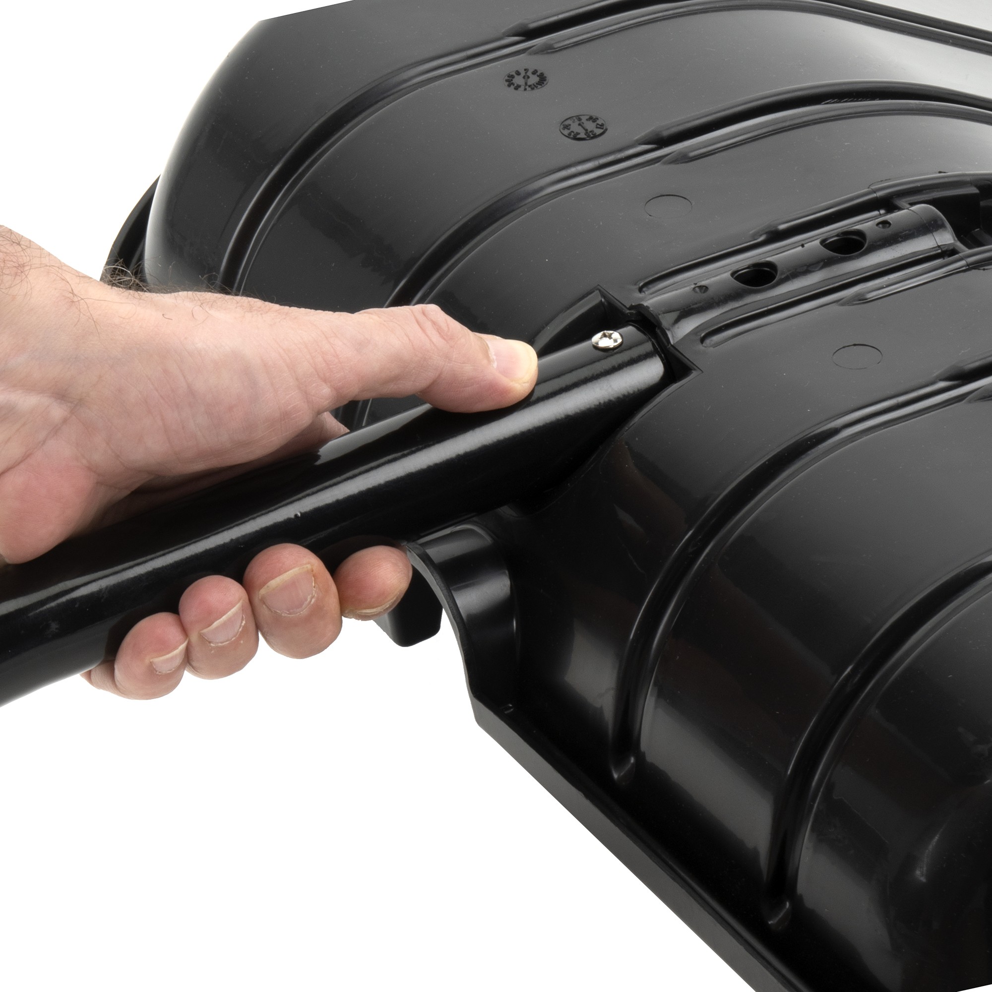 Pala de nieve ancha con borde metálico Mango de aluminio / PN1000