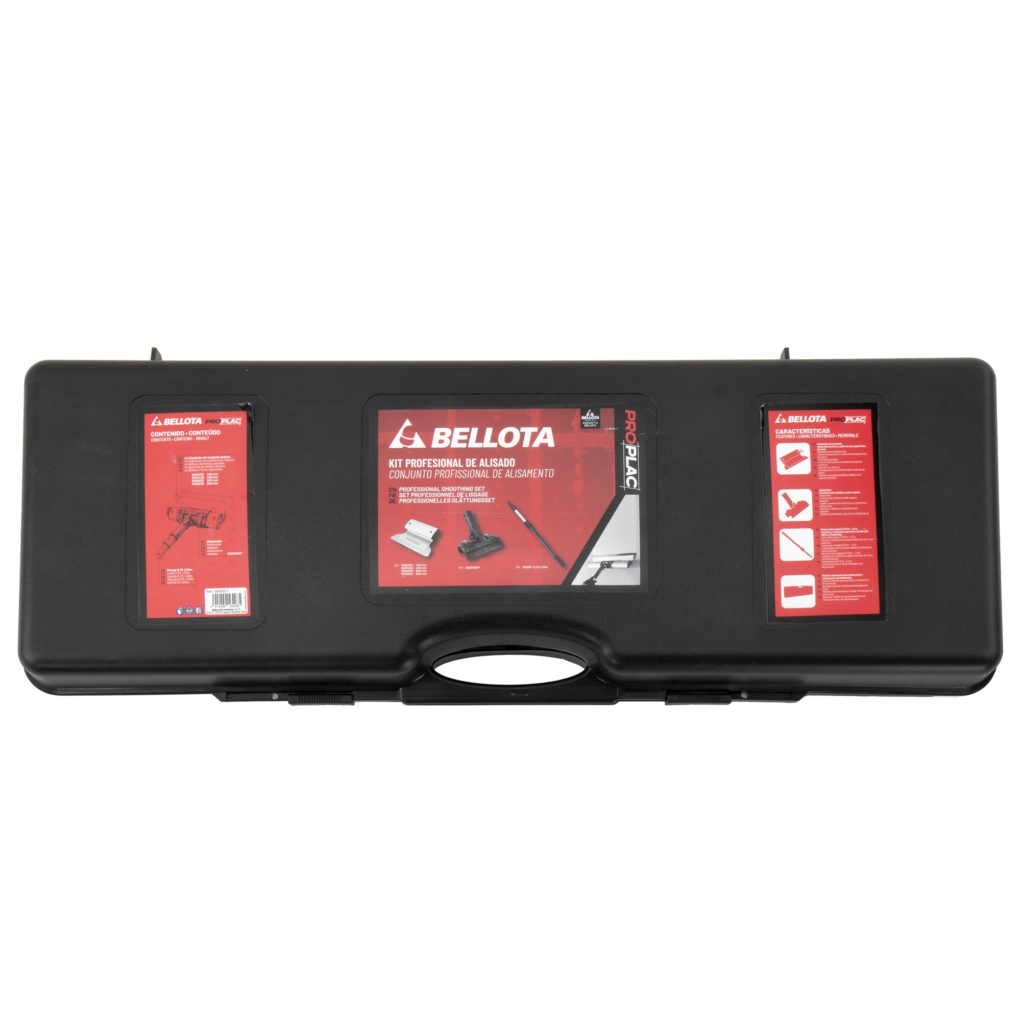 KIT de 4 espátulas de alisar en acero inoxidable de 0,3 mm para enlucir trabajos en placa / 5906SET