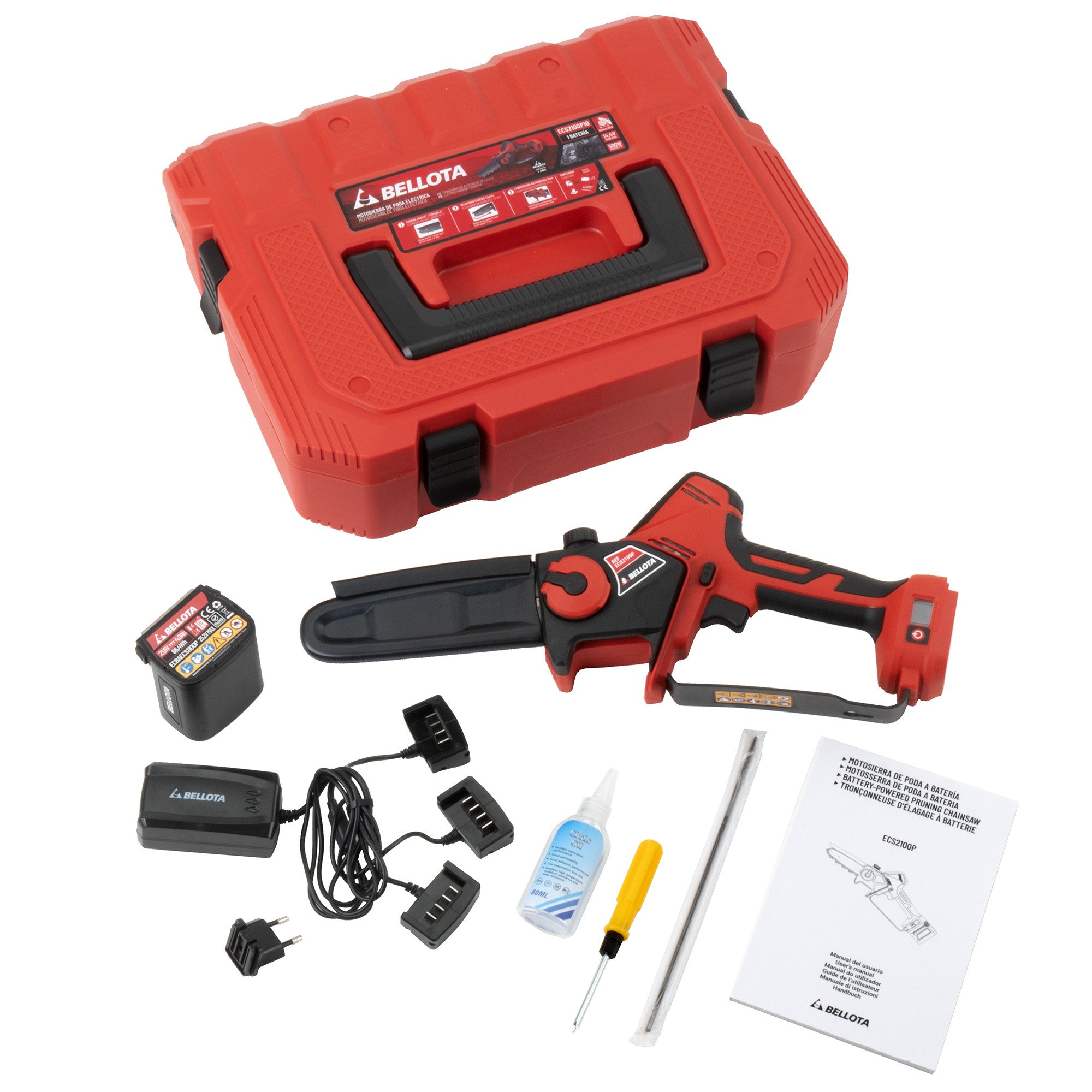 Motosierra Eléctrica a batería para el profesional, 14,4V/ECS2100P