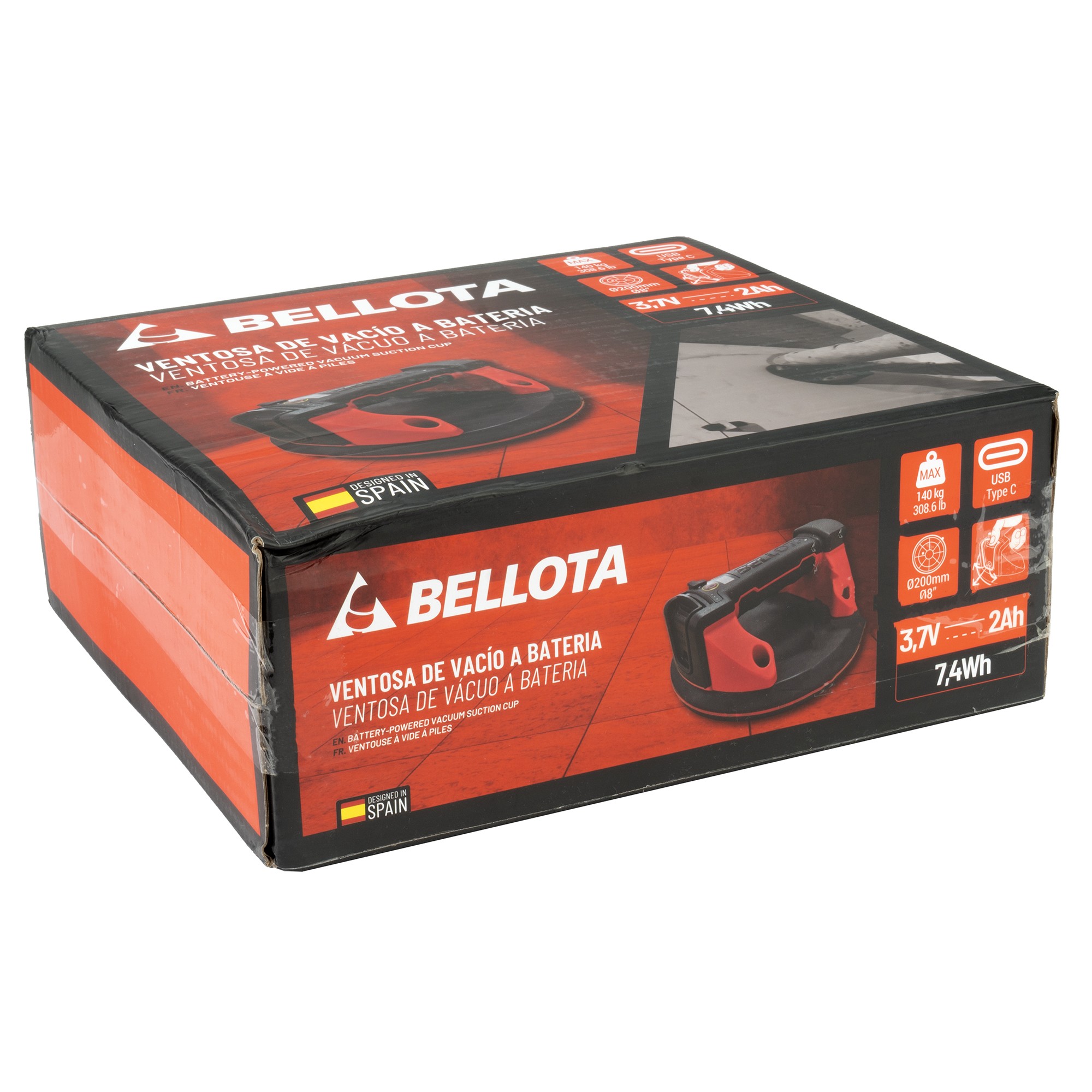 Ventosa a batería 140 Kg. 3,7V / SUCRB140