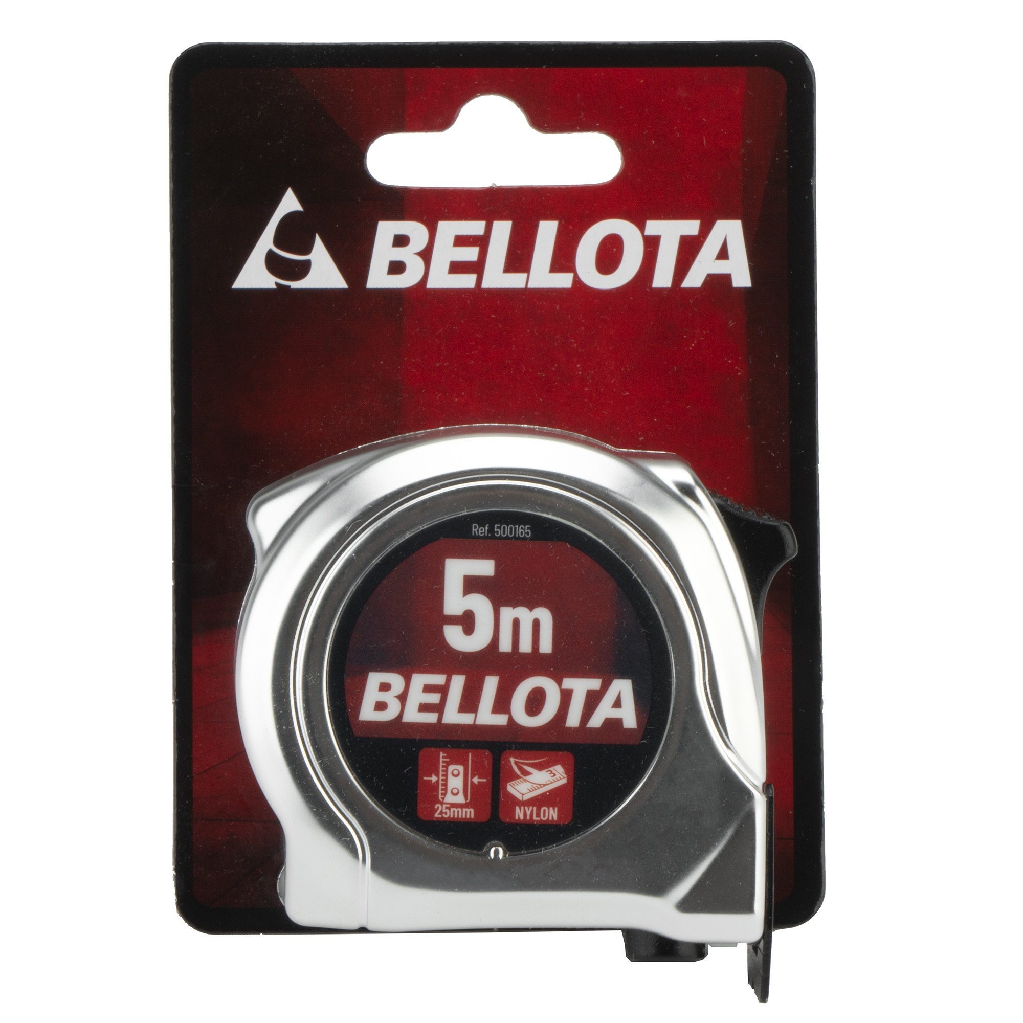 Flexómetro cromado 5 m / 500165
