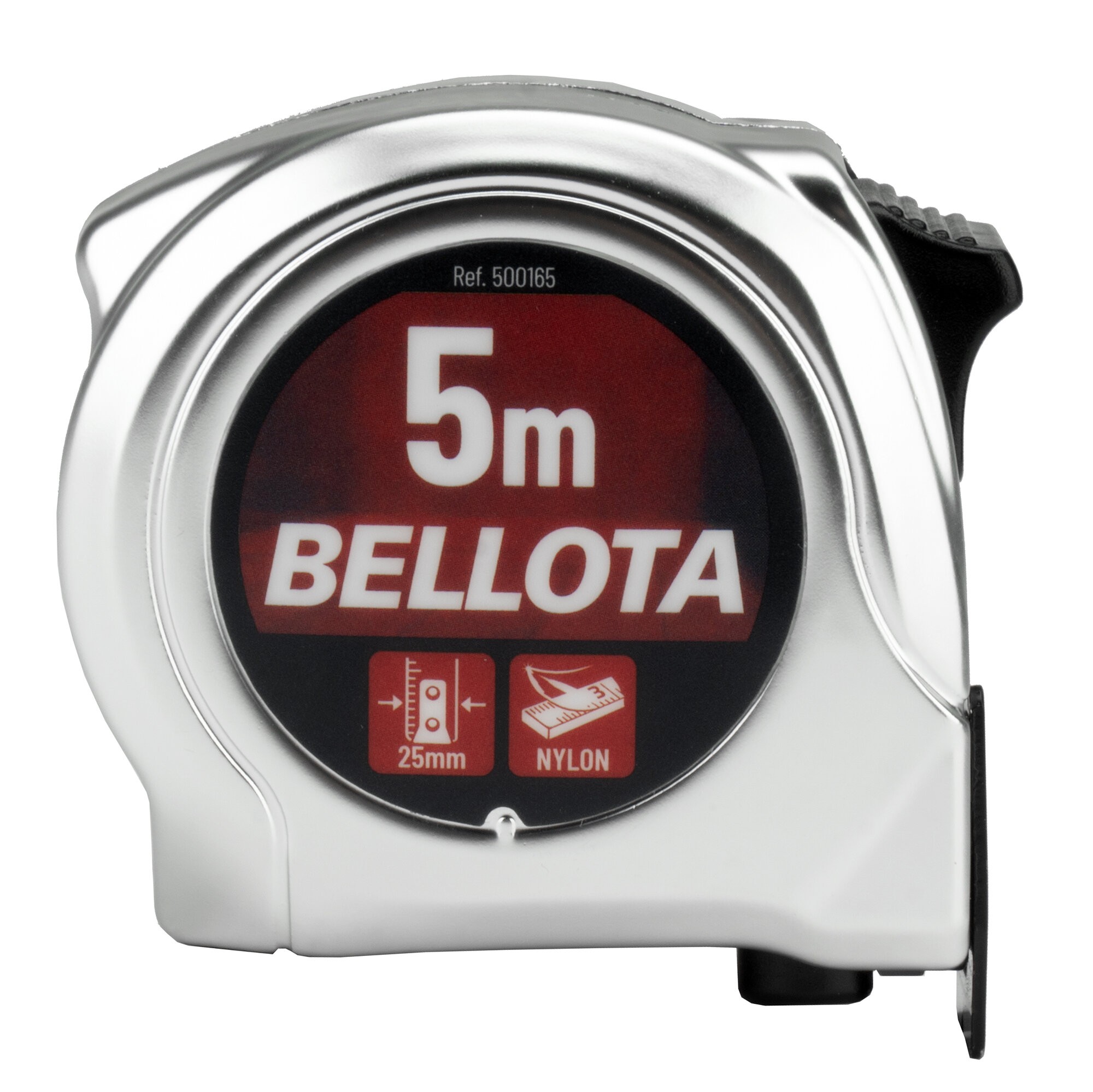 Flexómetro cromado 5 m / 500165
