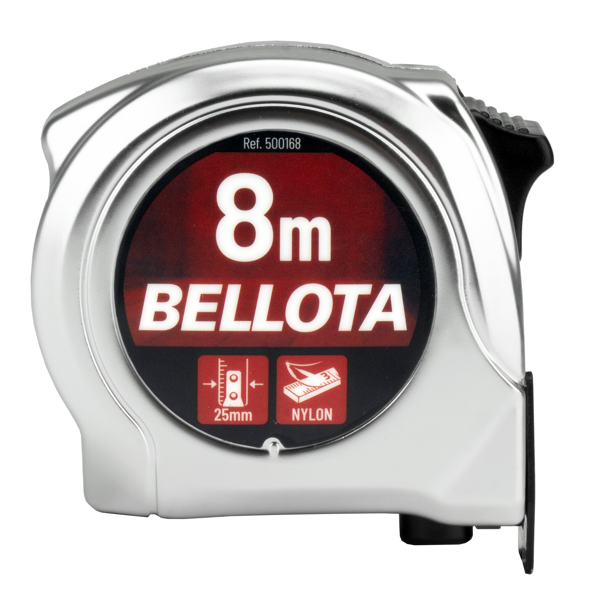 Flexómetro cromado 8 m / 500168