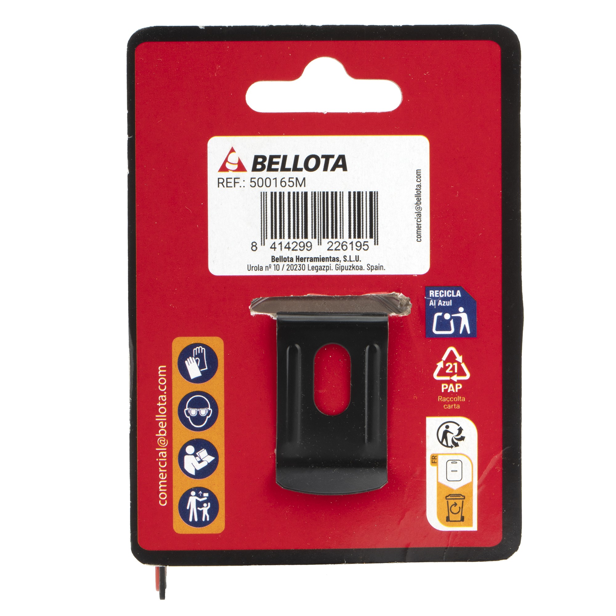 Flexómetro cromado con imán 5 m / 500165M