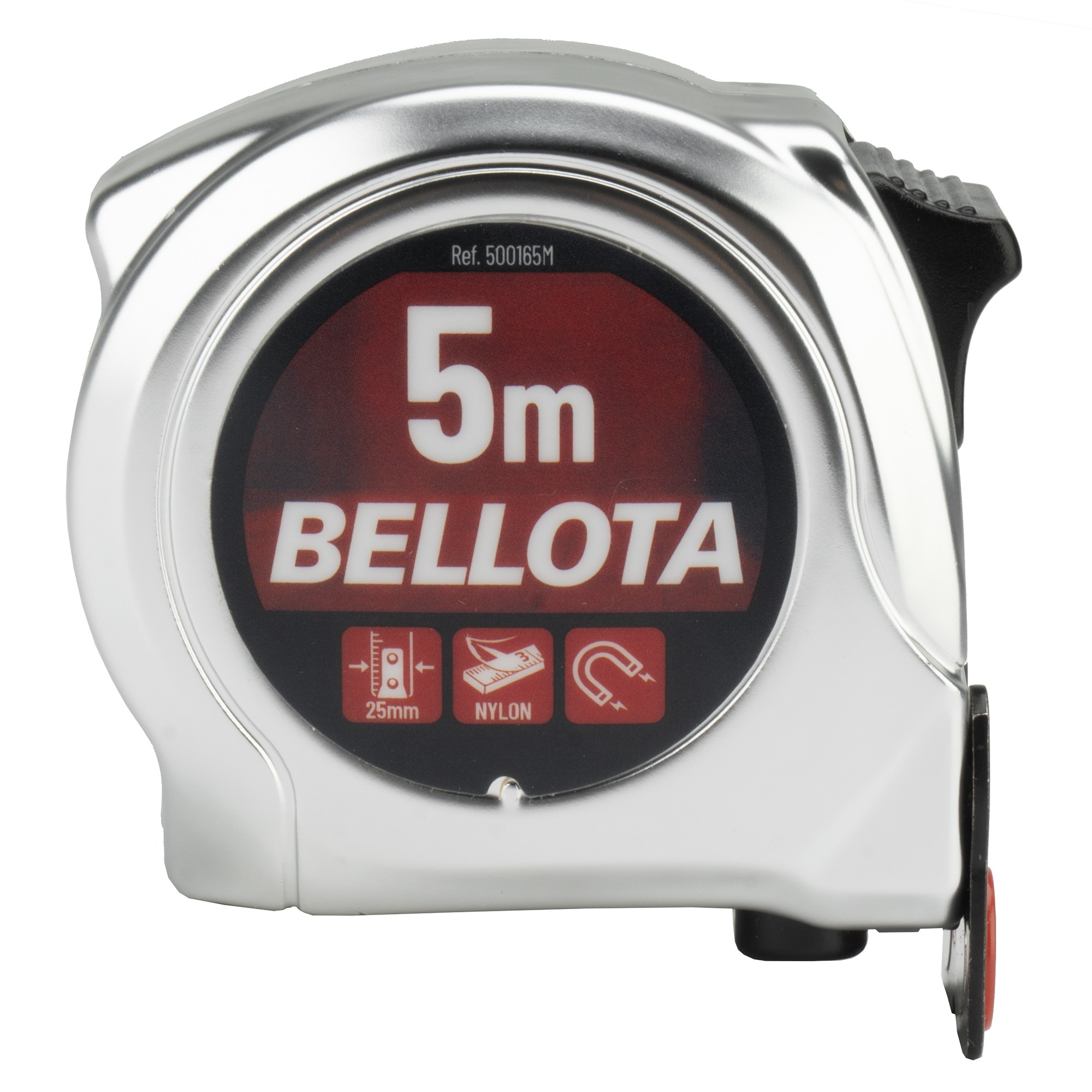 Flexómetro cromado con imán 5 m / 500165M