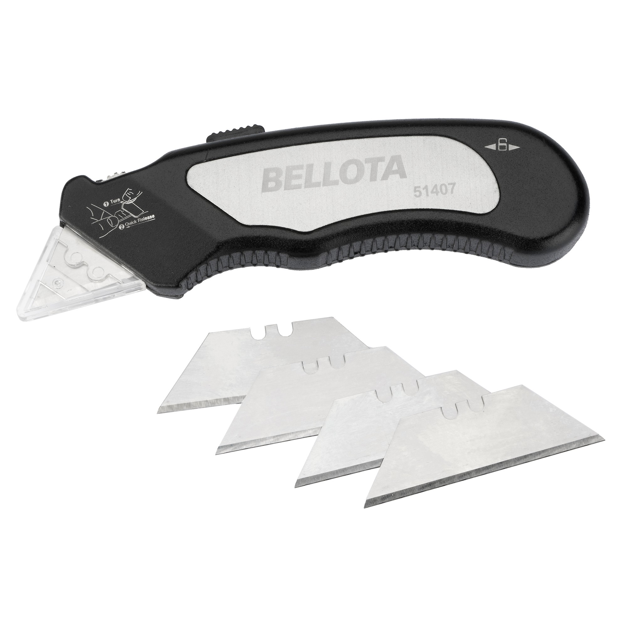 Cutter metálico con hoja trapezoidal de 19 mm / 51407