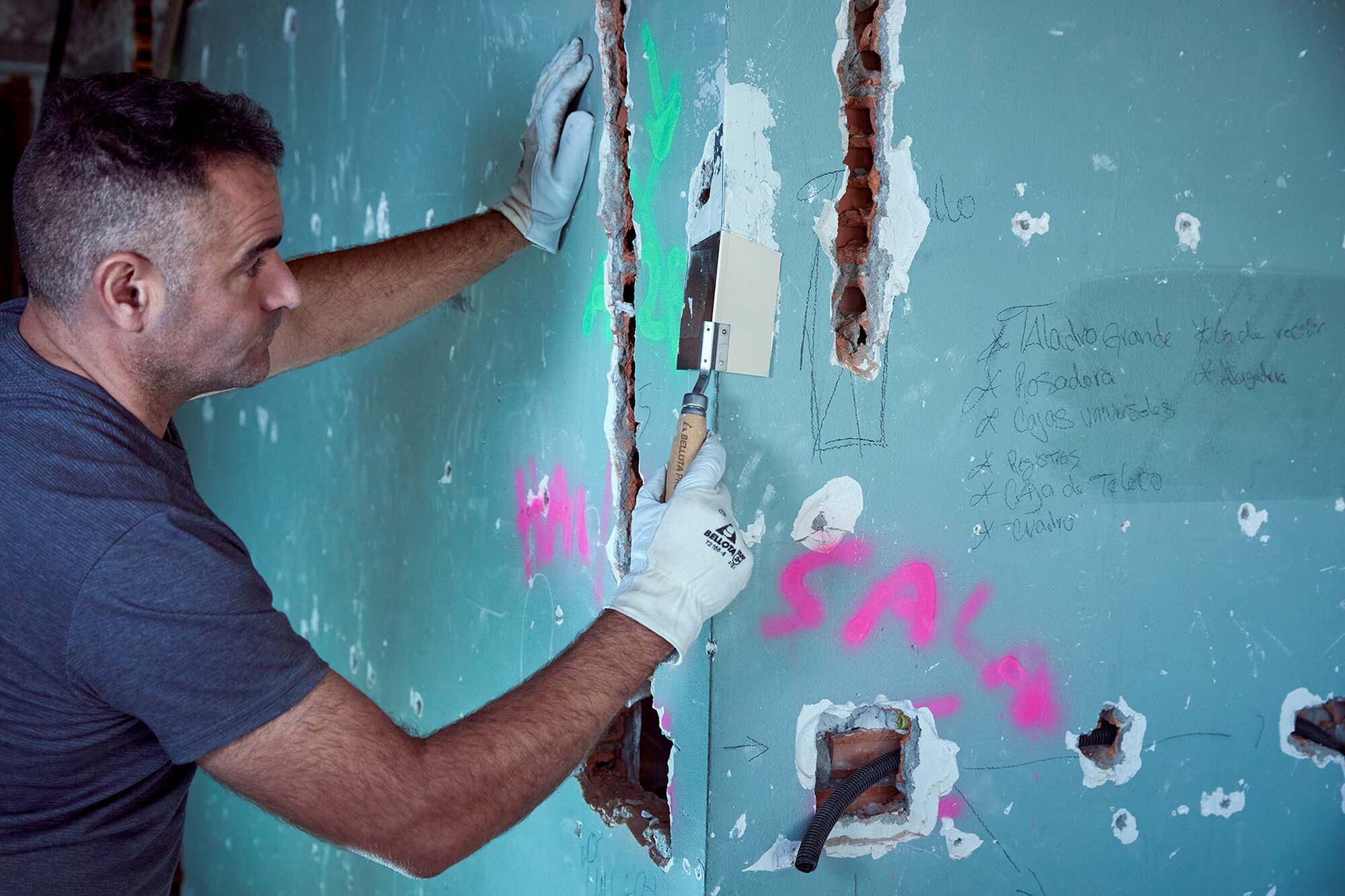 Espátula esquina de acero inoxidable / 5896E