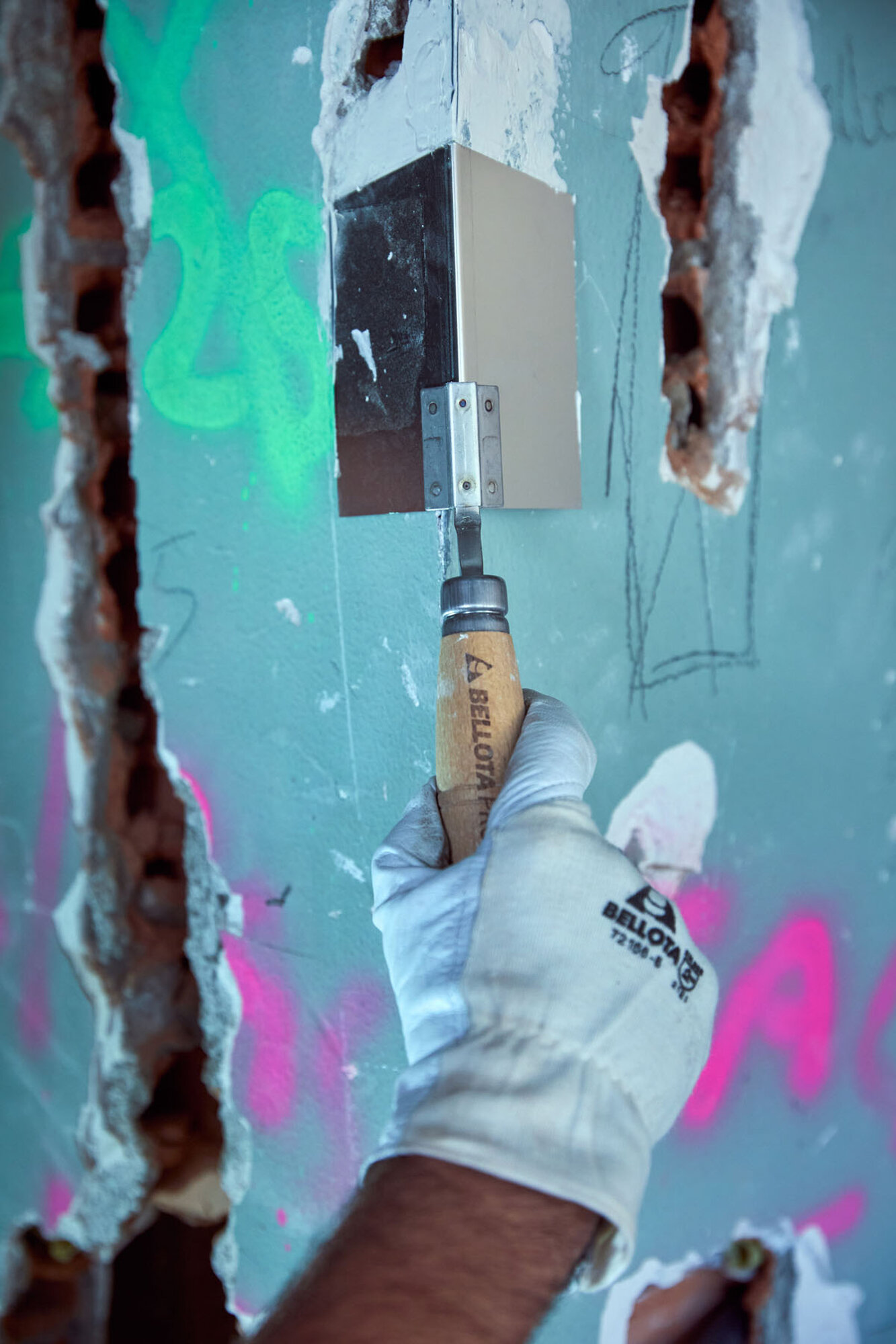 Espátula esquina de acero inoxidable / 5896E