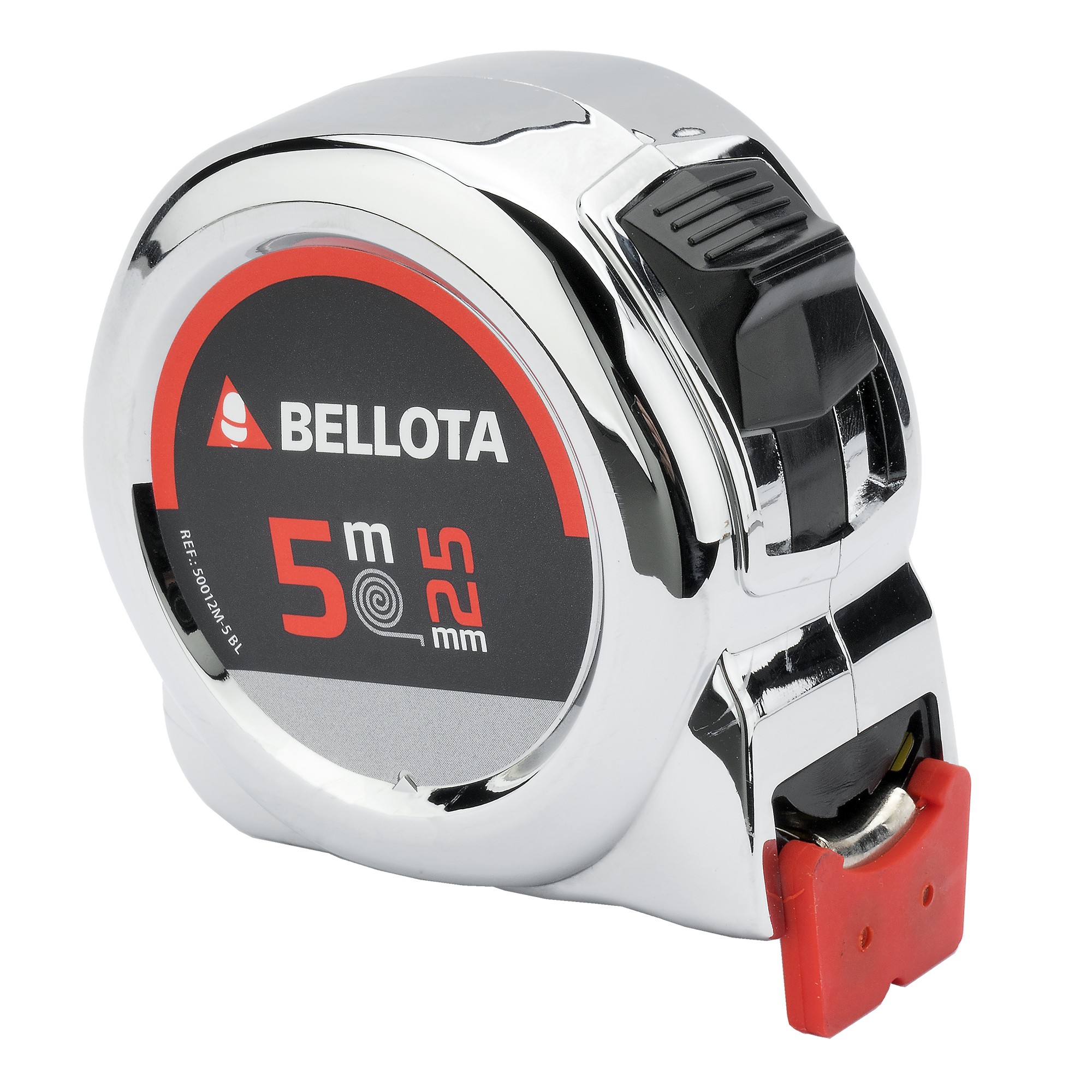 Flexómetro cromado con imán 5 m / 50012M5BL