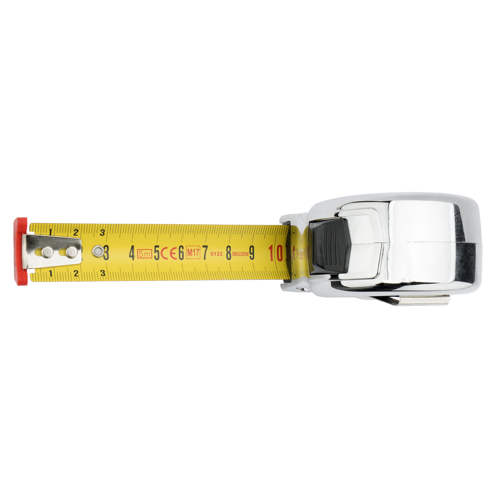 Flexómetro cromado con imán 5 m / 50012M5BL