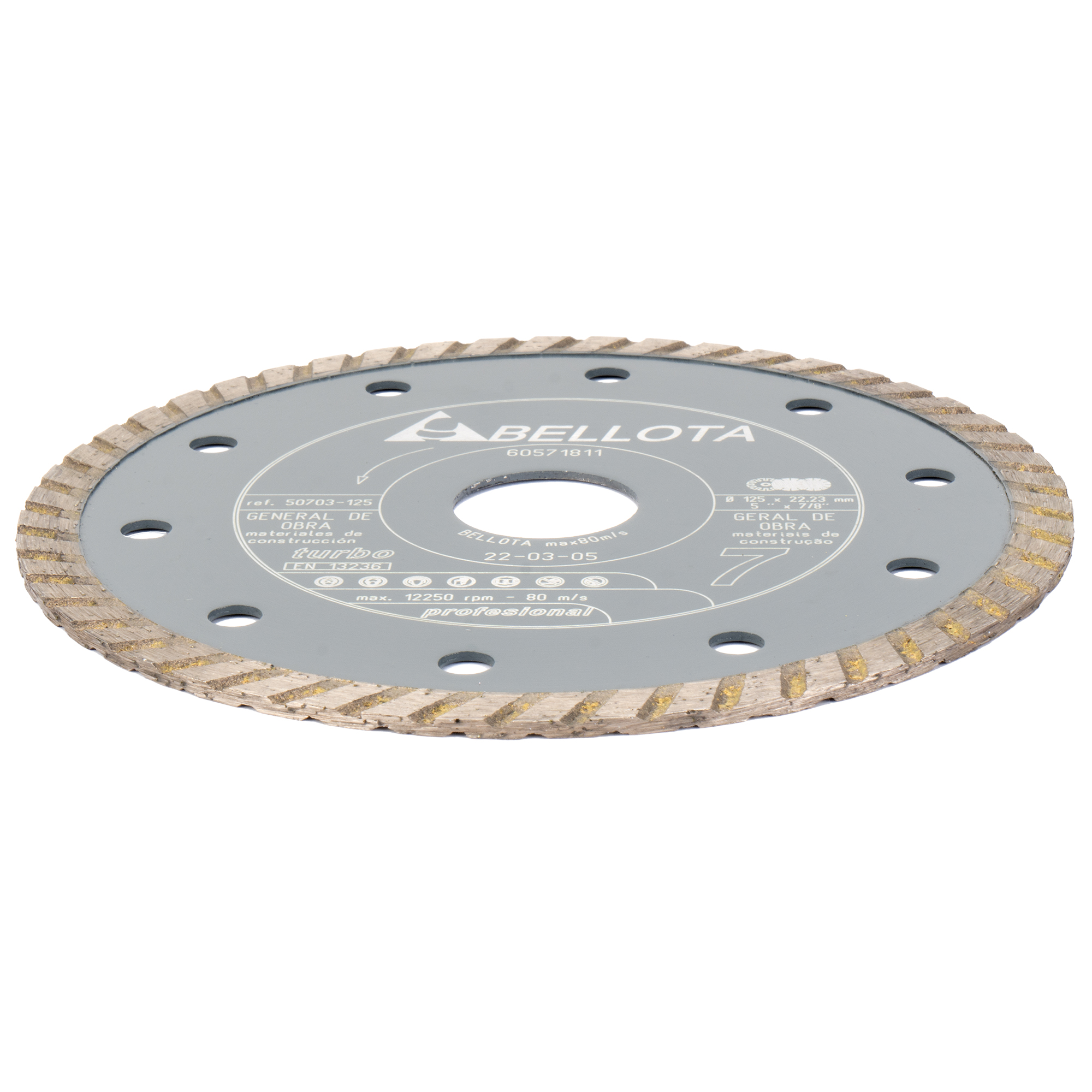 Disco diamante turbo general de obra Pro7 125mm  / 50703125