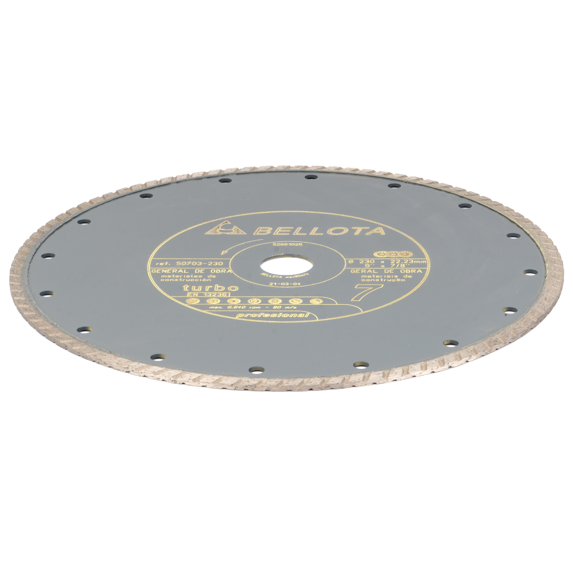 Disco diamante turbo general de obra Pro7 230mm / 50703230
