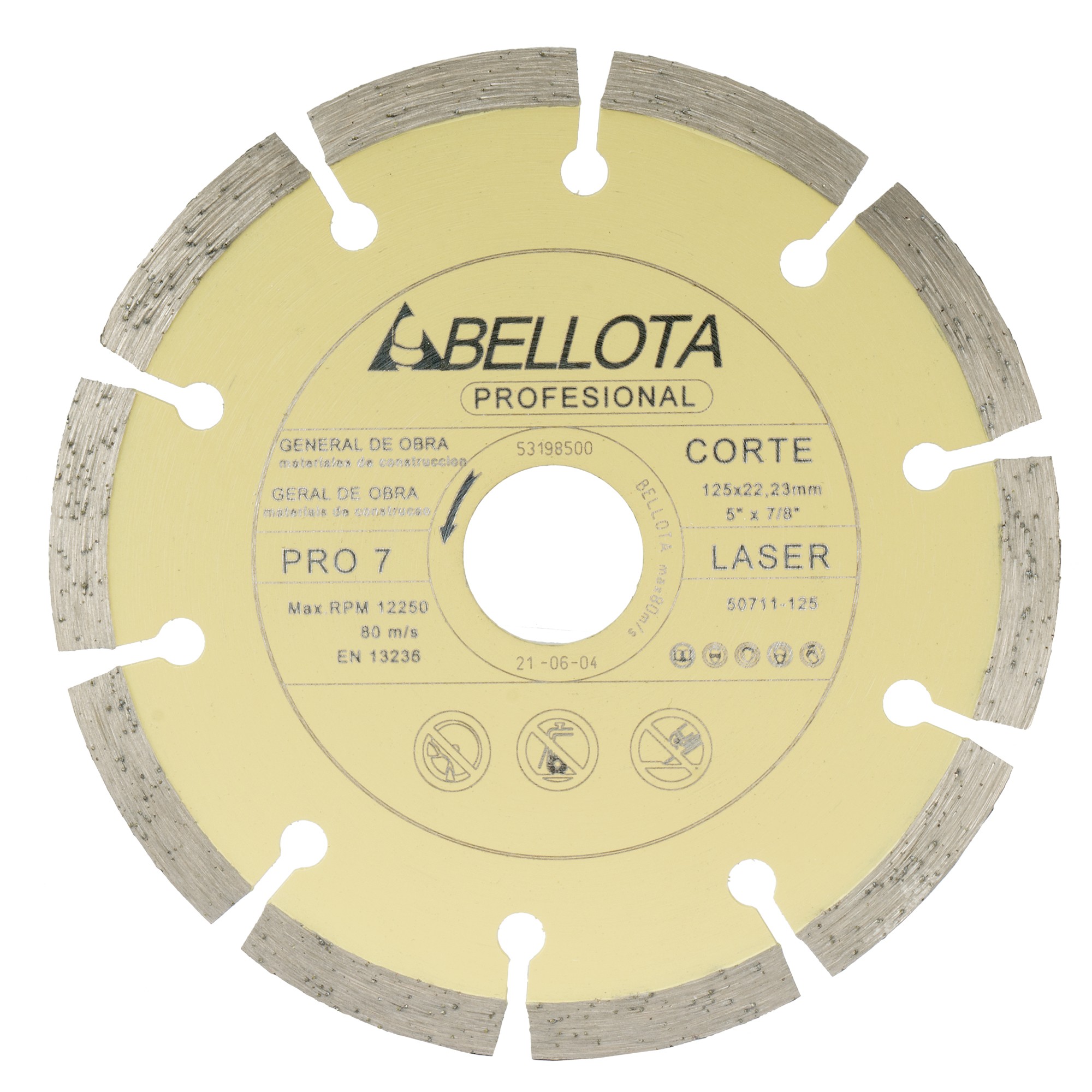 Disco diamante segmentado general de obra Pro7 / 50711125