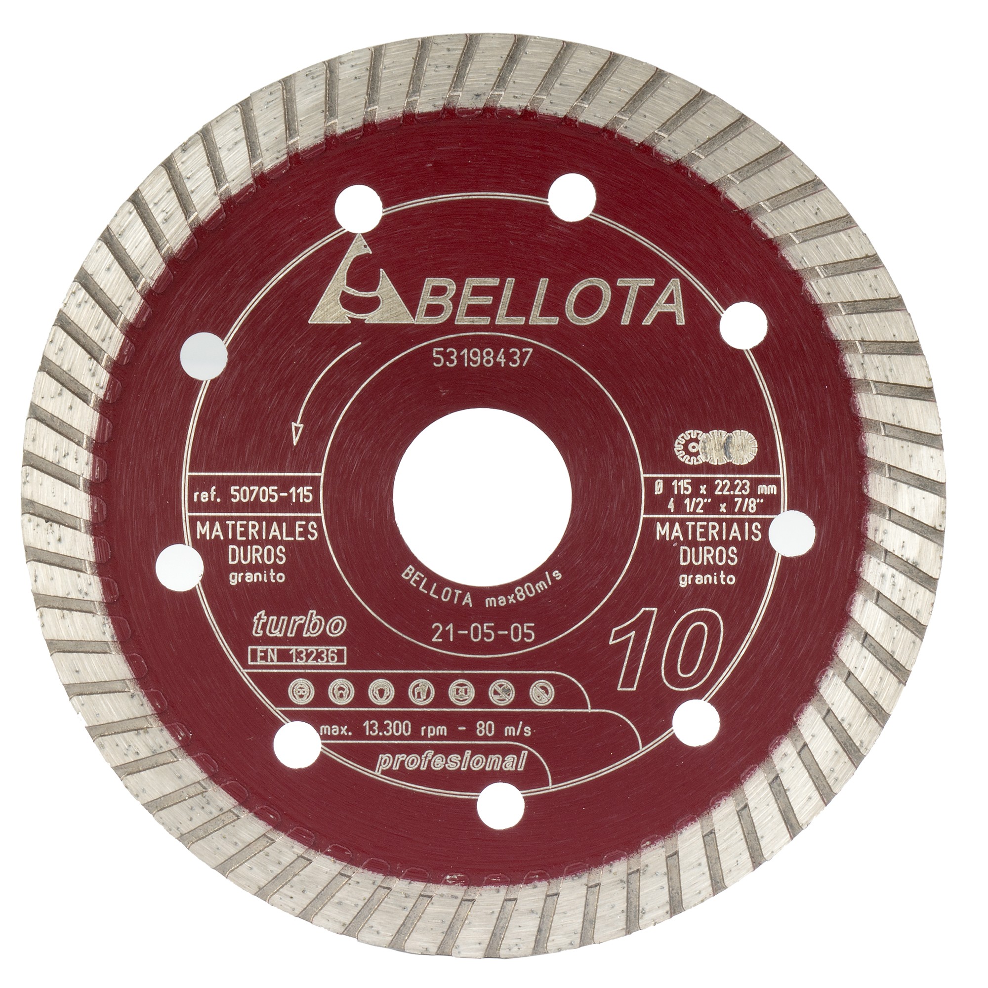 Disco diamante turbo para materiales duros / 50705115