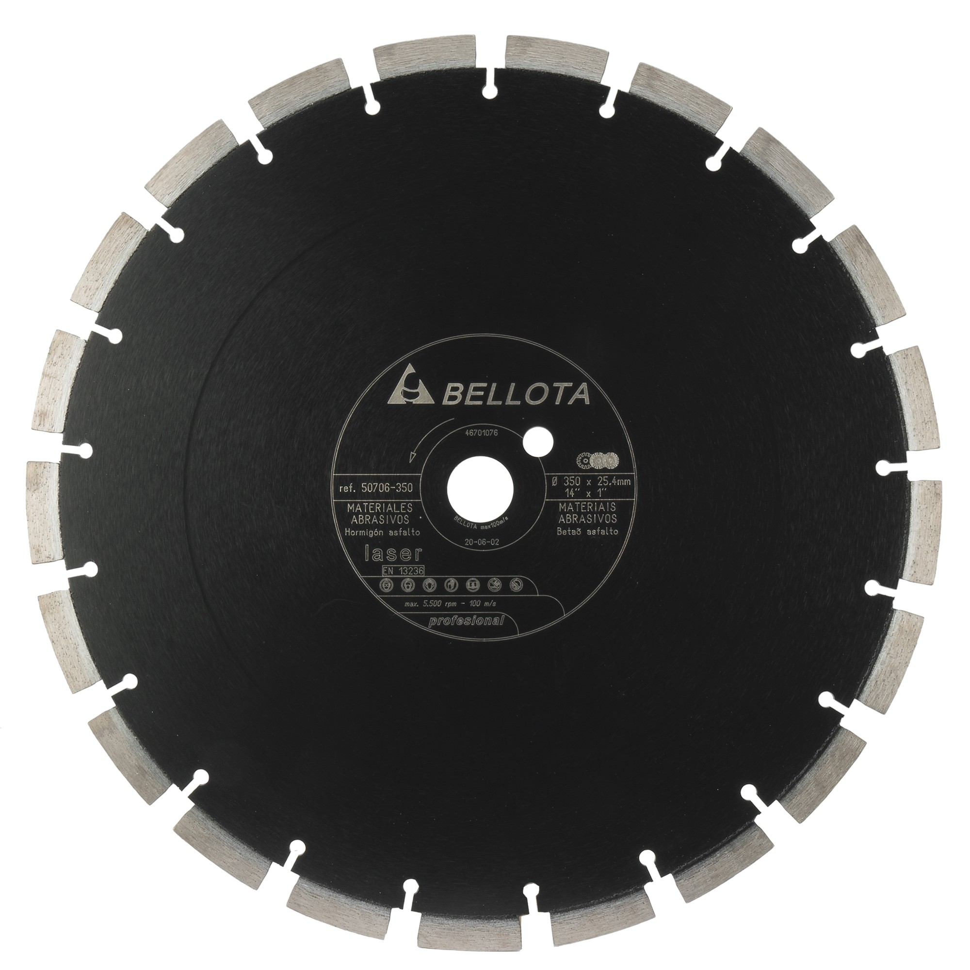 Disco diamante segmentado para materiales abrasivos / 50706350