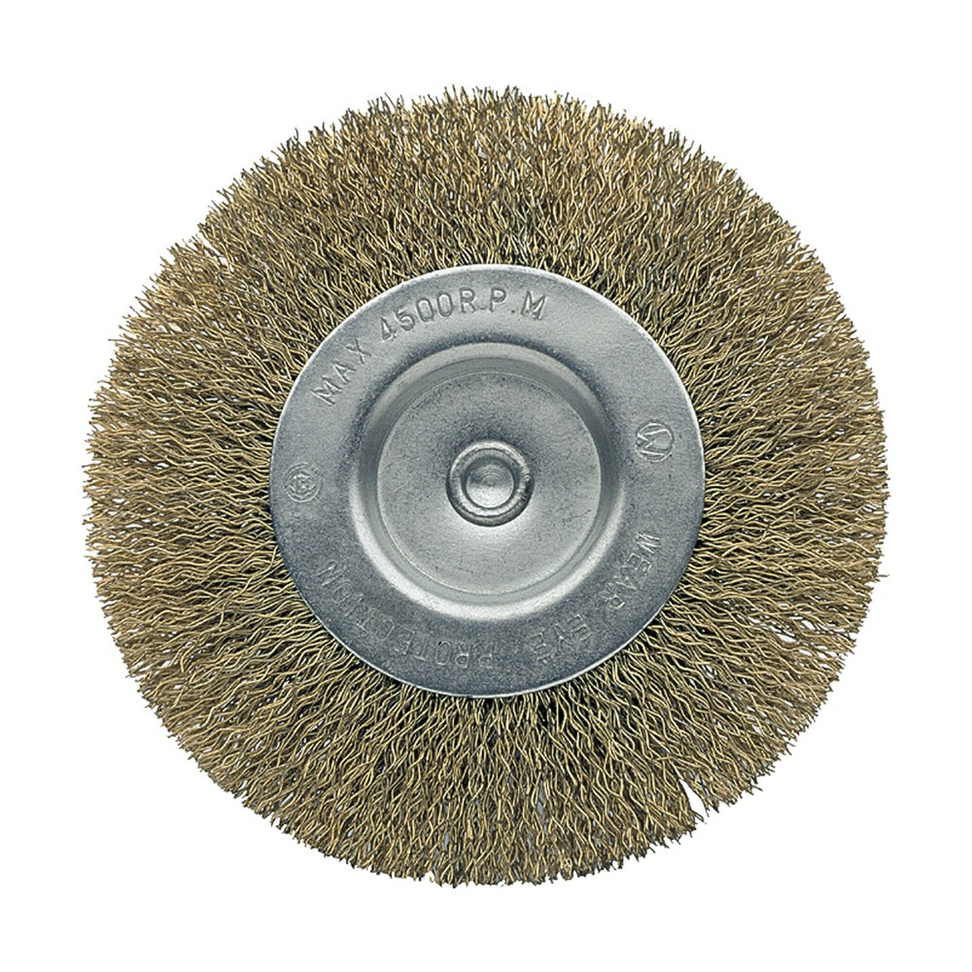 Cepillo Bricolaje Circular Acero Latonado Alambre Ondulado / 50807-50