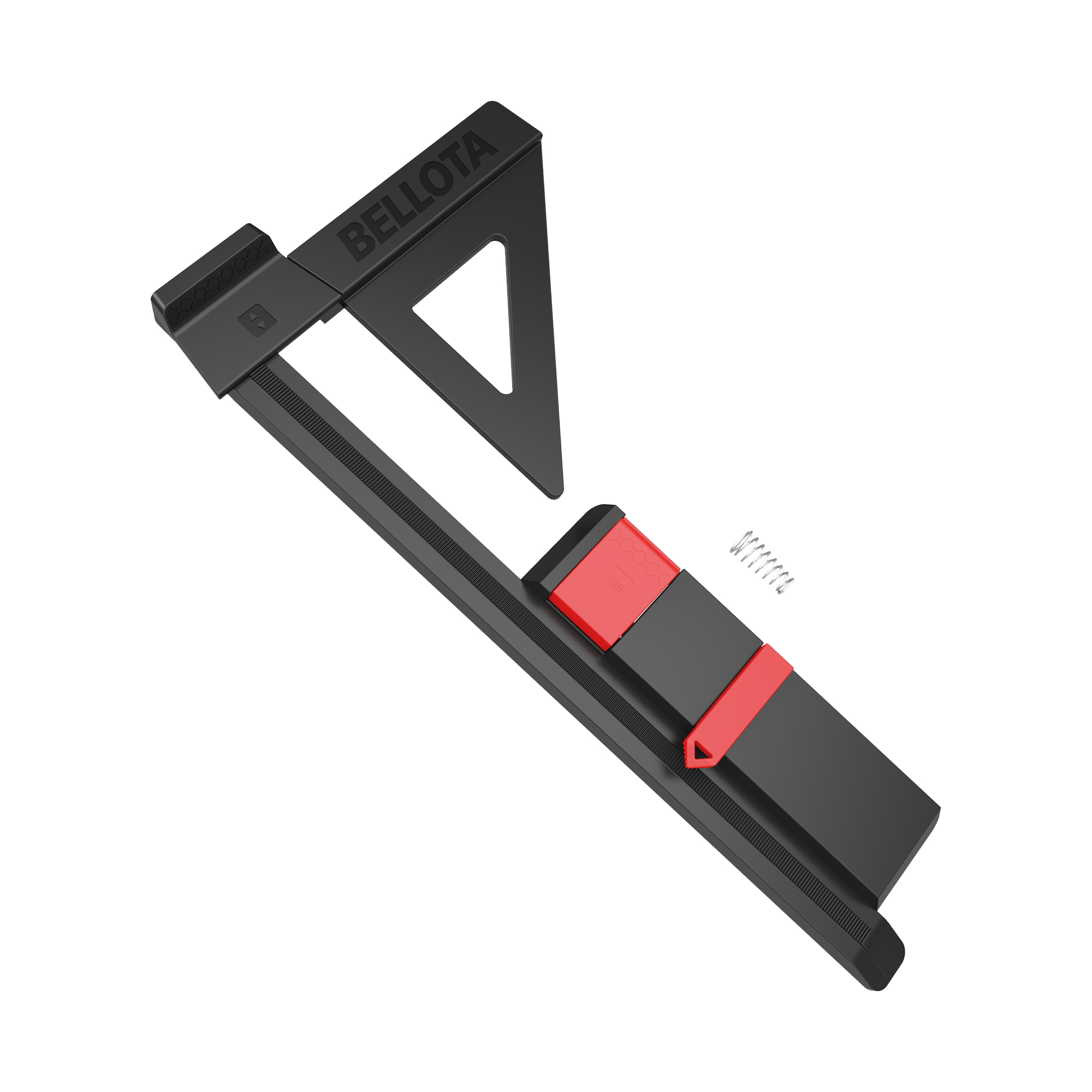 Conjunto kit regla + escuadra + base + muelle + pulsador POP 1u. / POPRKIT