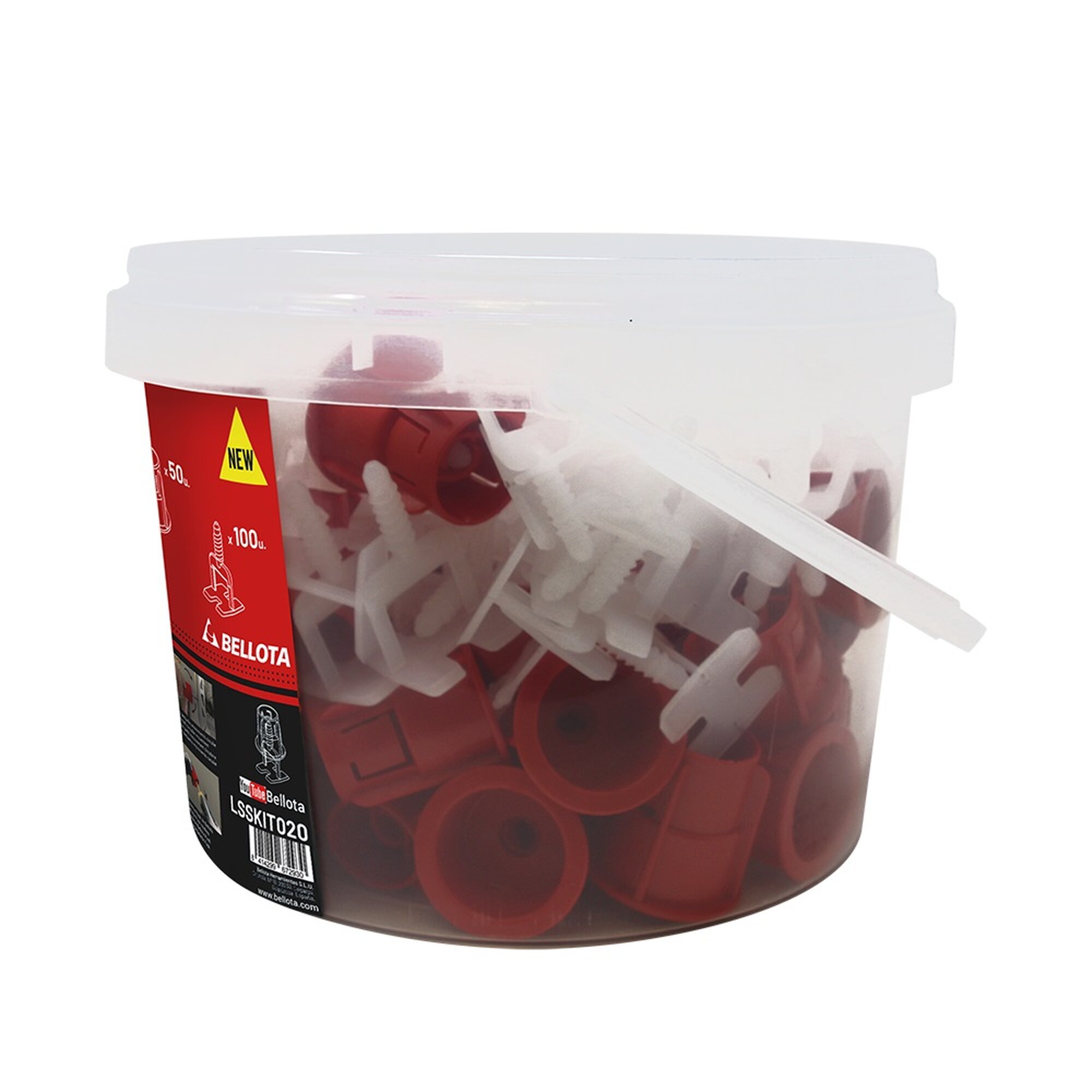 Kit de nivelación cerámica para sistema Push&Level de 3 mm - 100 Calzos+50 PUSH / LSSKIT030