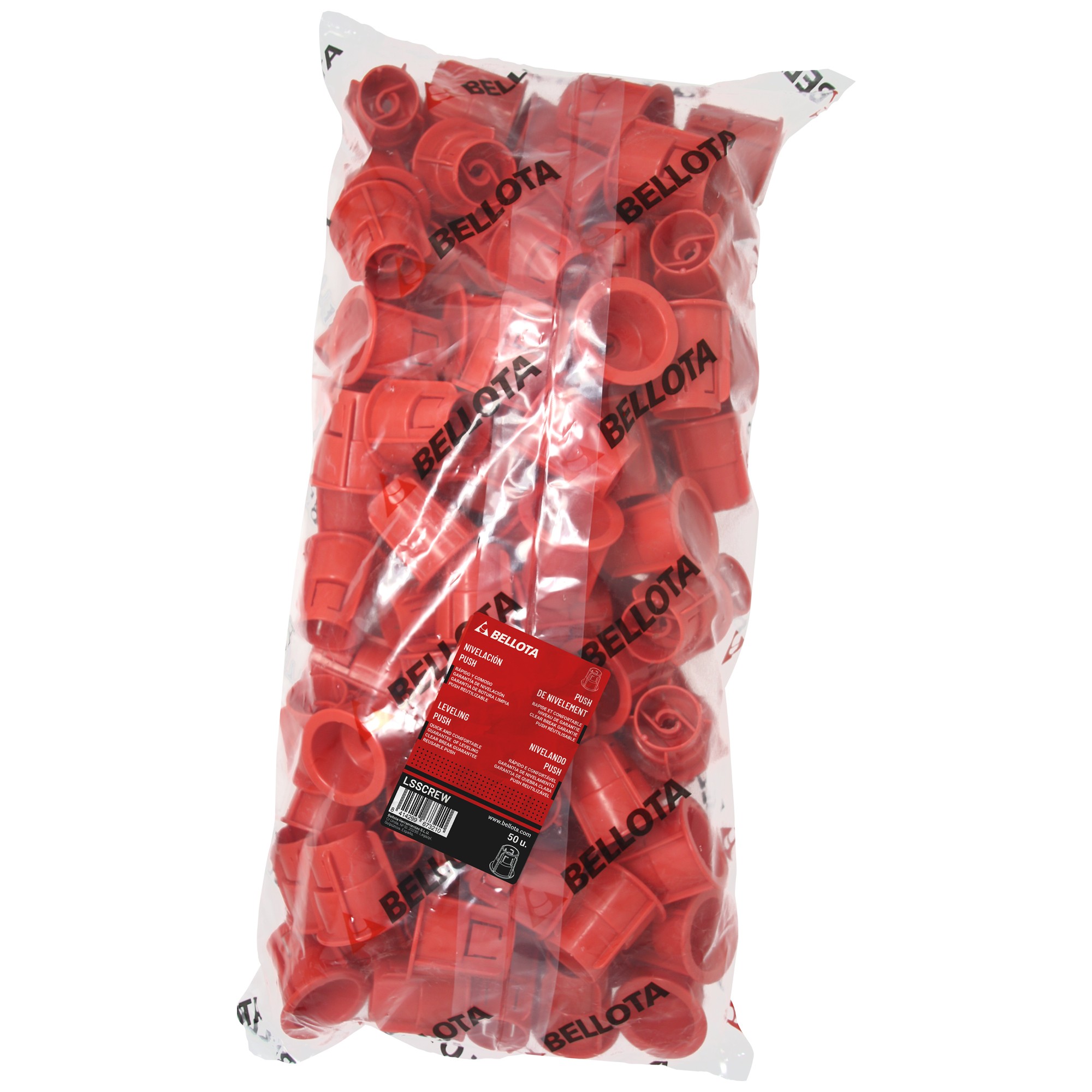 Rosca de nivelación cerámica para sistema Push&Level - Bolsa 100 unidades / LSSCREW