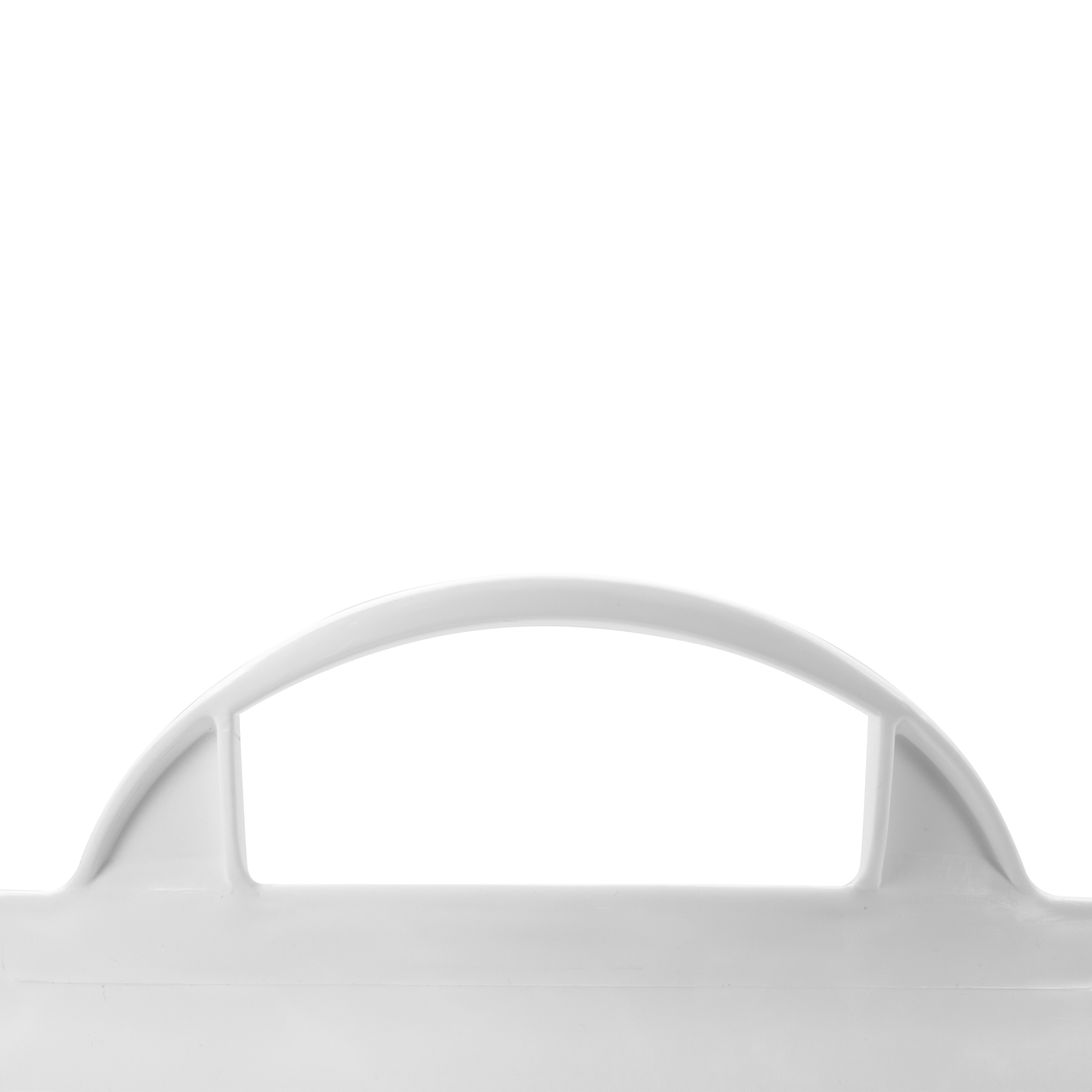 Capazo 65 litros asa reforzada plástico certificado uso alimentario blanco / BKT65WP